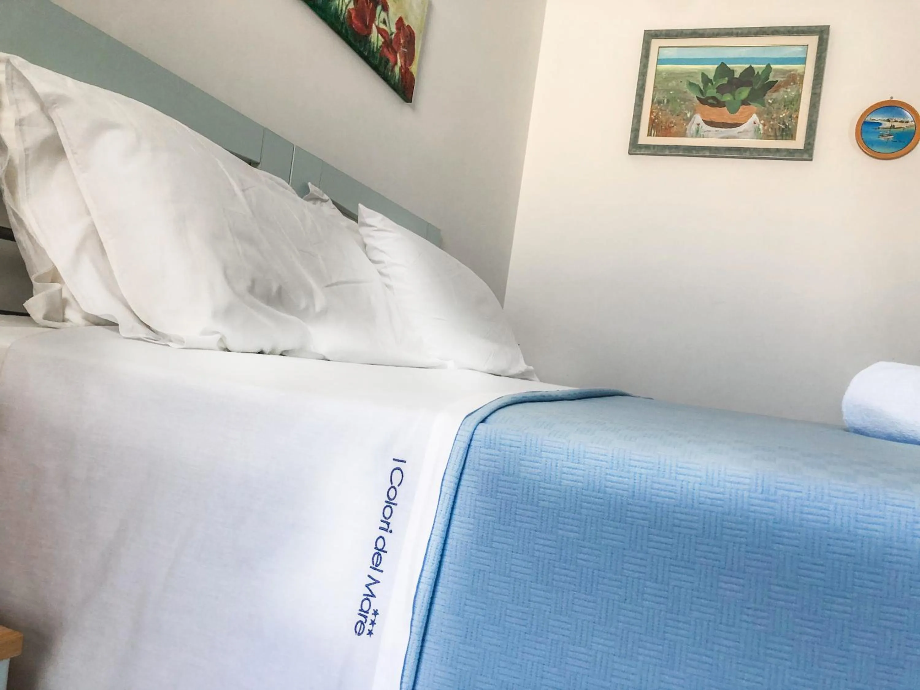 Bedroom, Bed in Hotel I Colori Del Mare