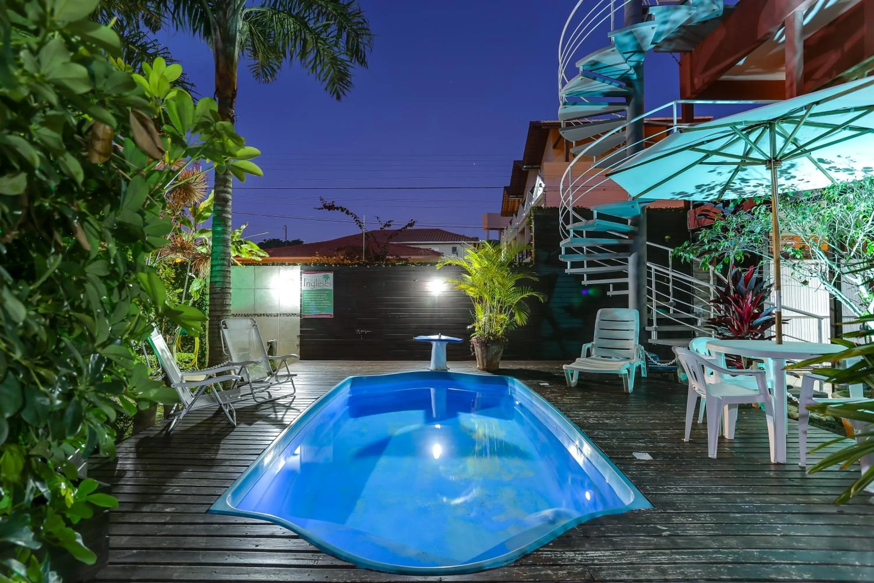 Night in Pousada Praia dos Ingleses