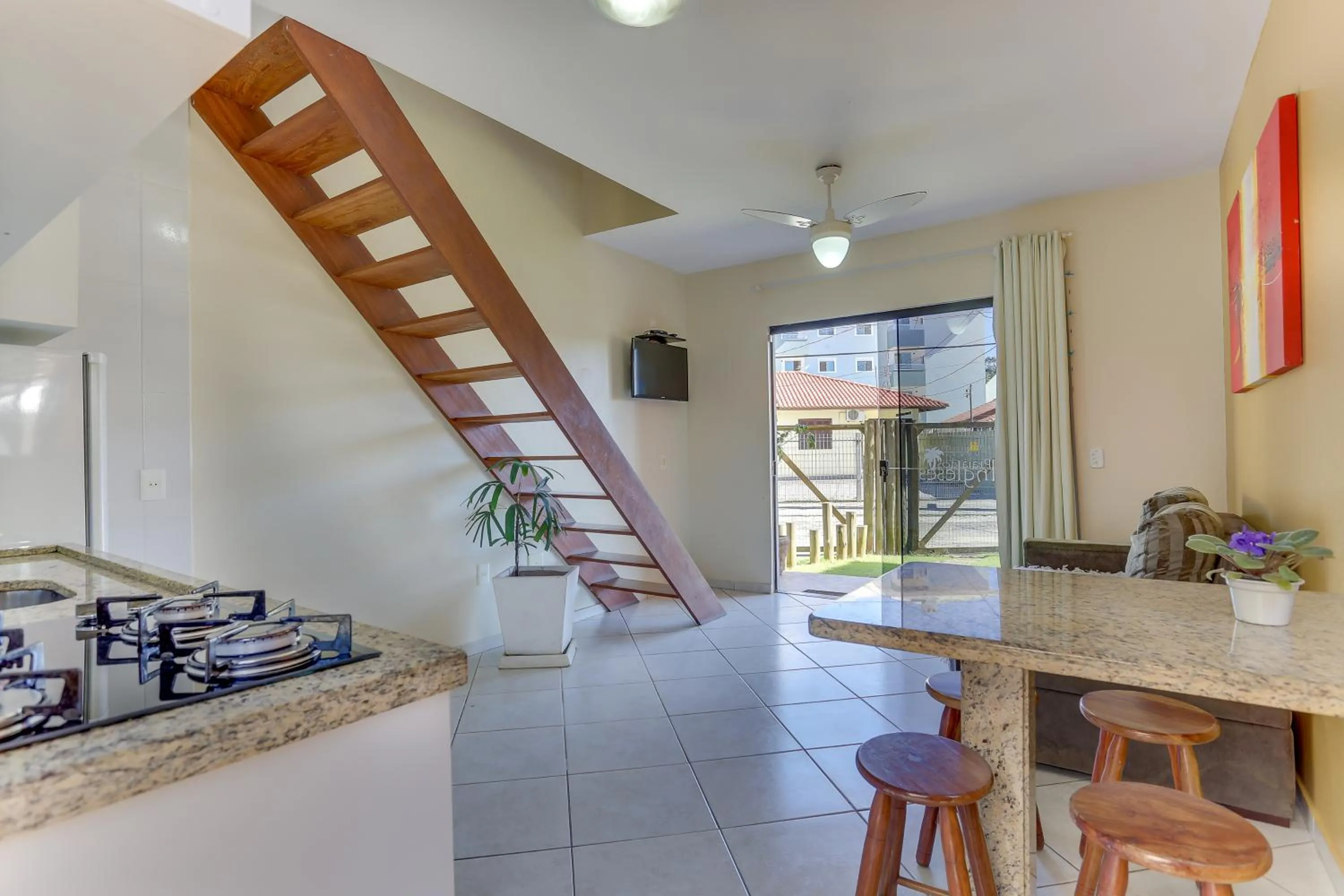 Kitchen or kitchenette in Pousada Praia dos Ingleses