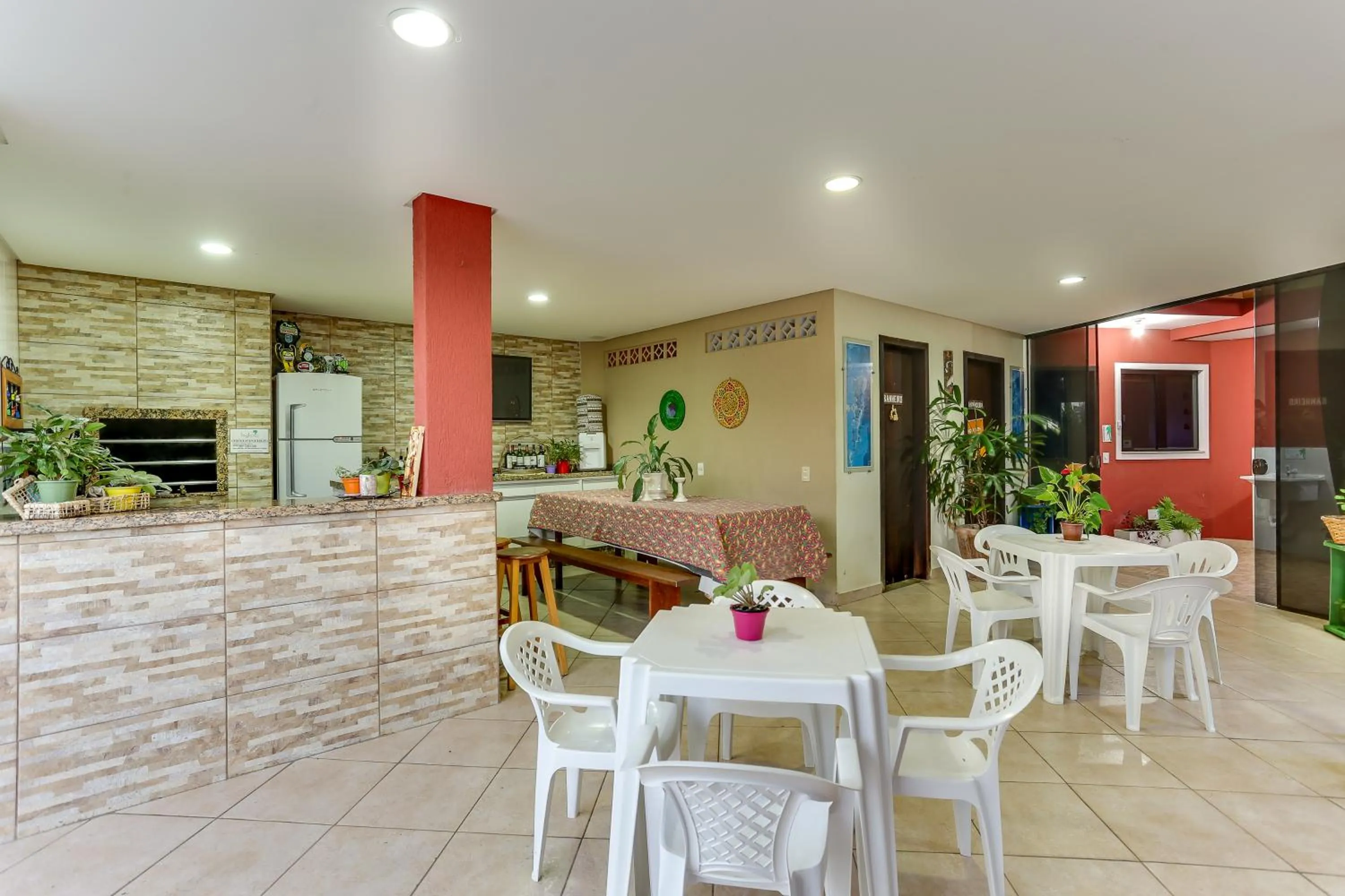 BBQ facilities in Pousada Praia dos Ingleses