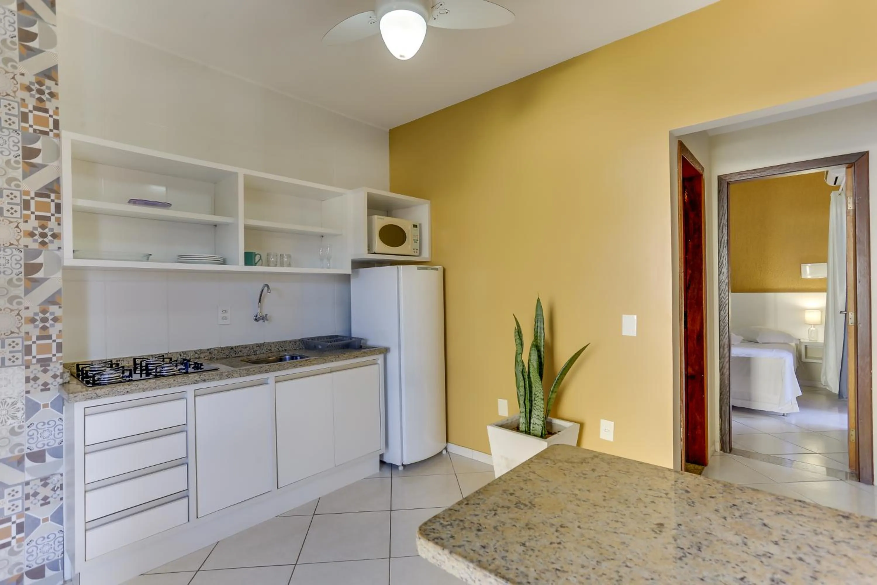 Kitchen or kitchenette in Pousada Praia dos Ingleses