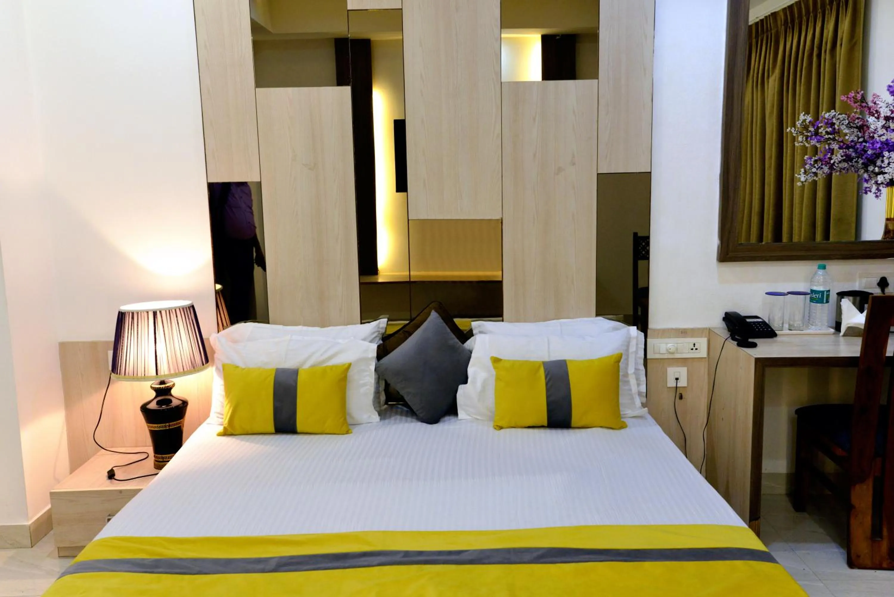 Bedroom, Bed in Hotel The Yellow