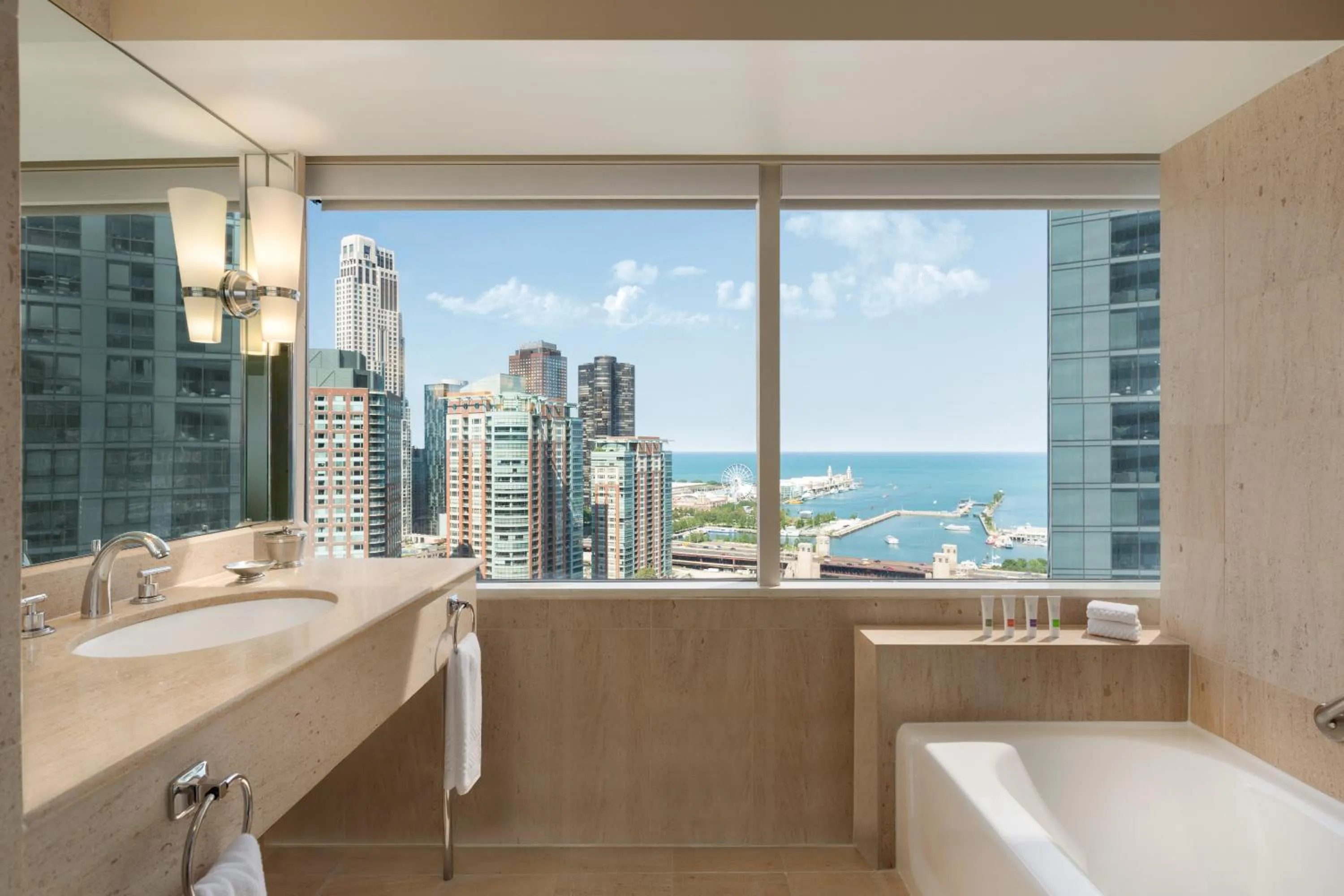 Bathroom in Swissotel Chicago