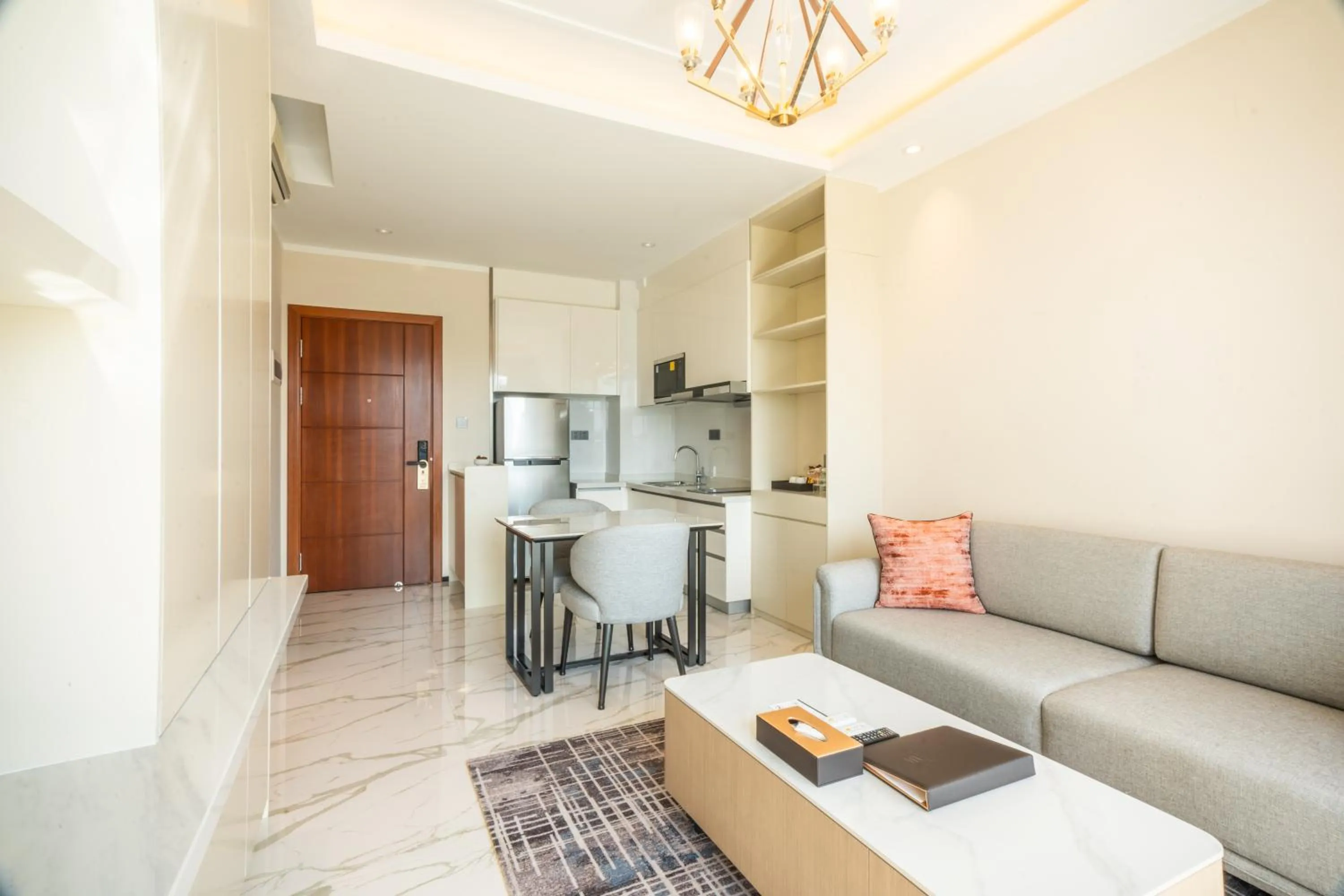 Kitchen or kitchenette in One Park Hotel & Residence