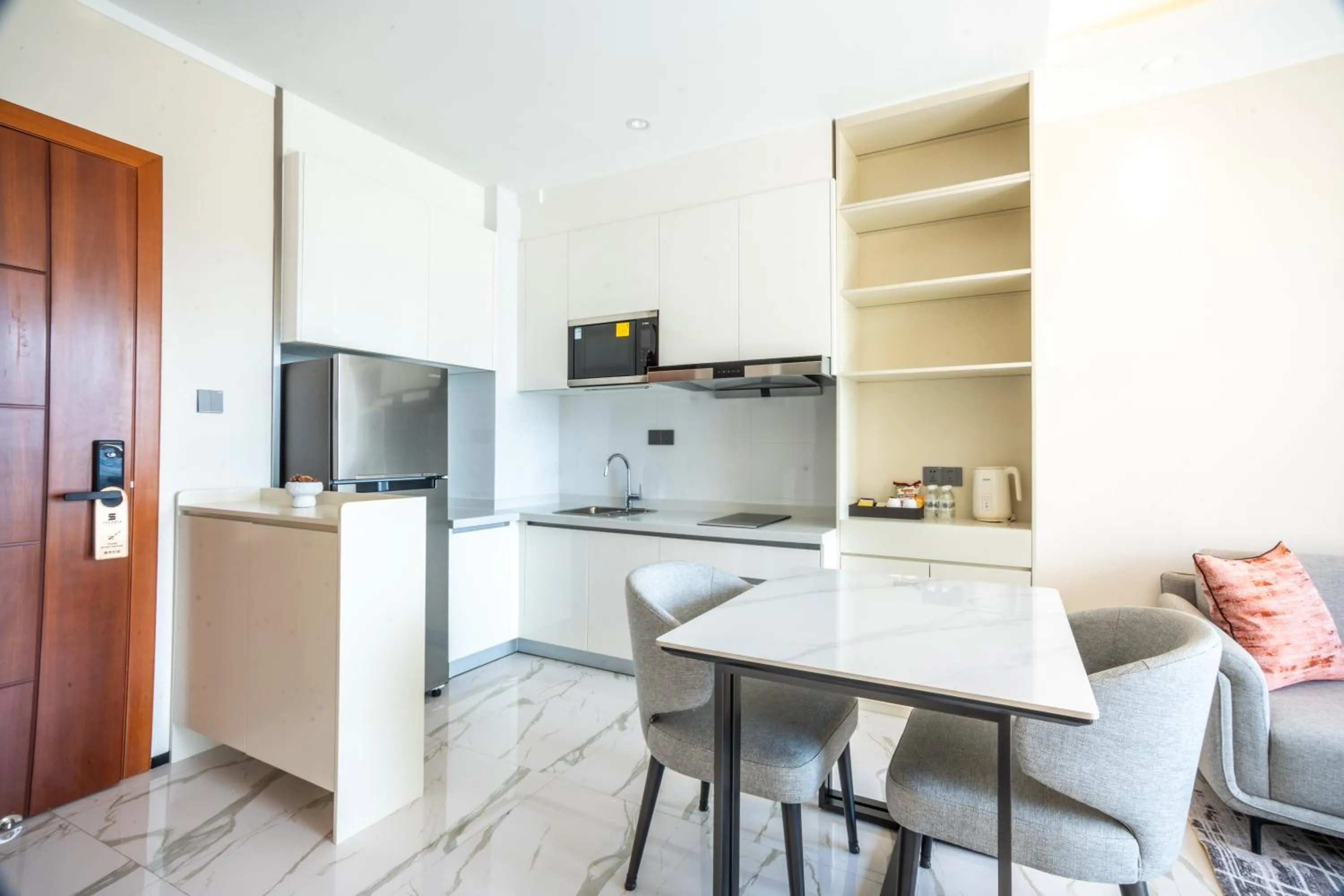 Kitchen or kitchenette in One Park Hotel & Residence