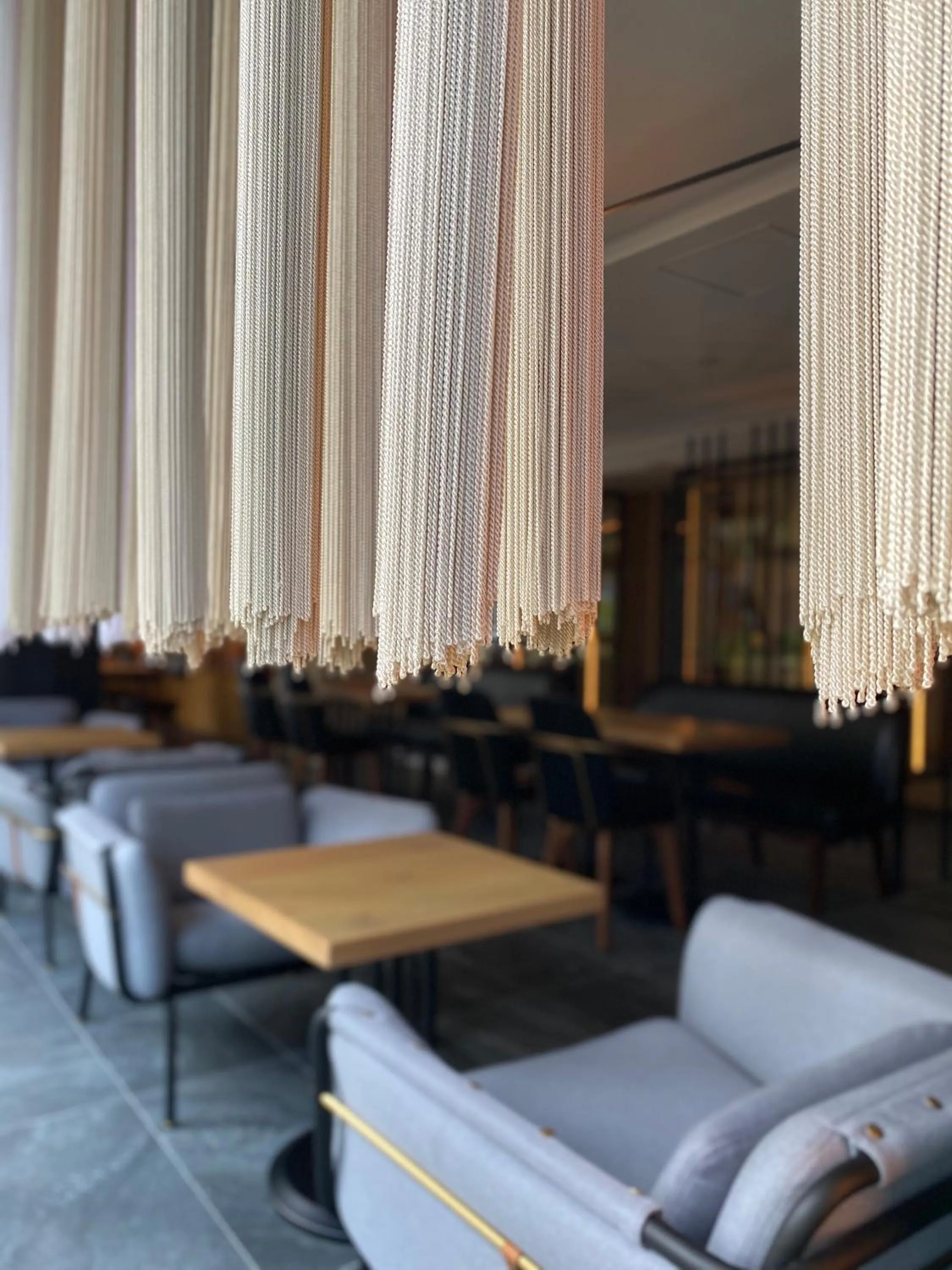 Seating area in Tassel Hotel Sanjo Shirakawa