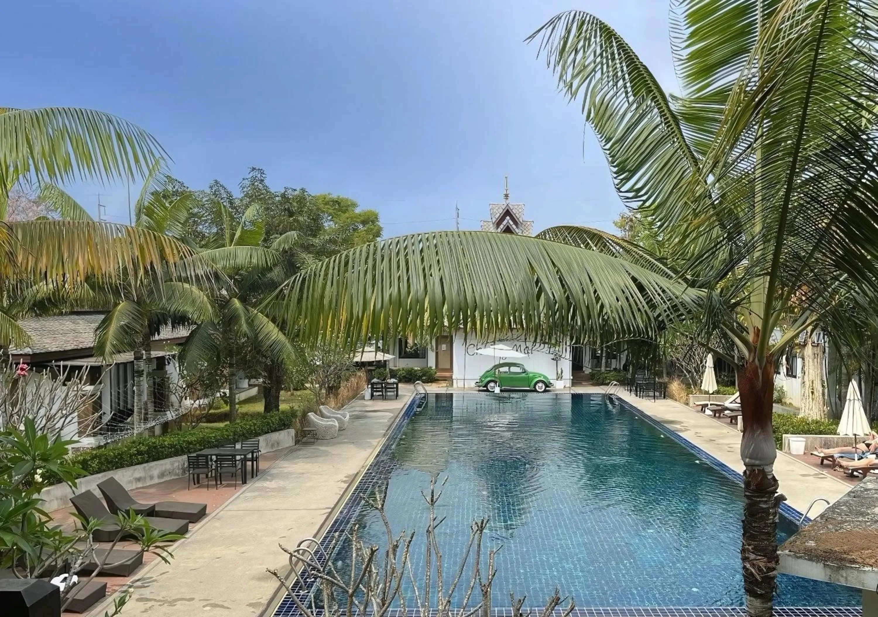 Pool view in Lanna Deer Resort Chiang Mai