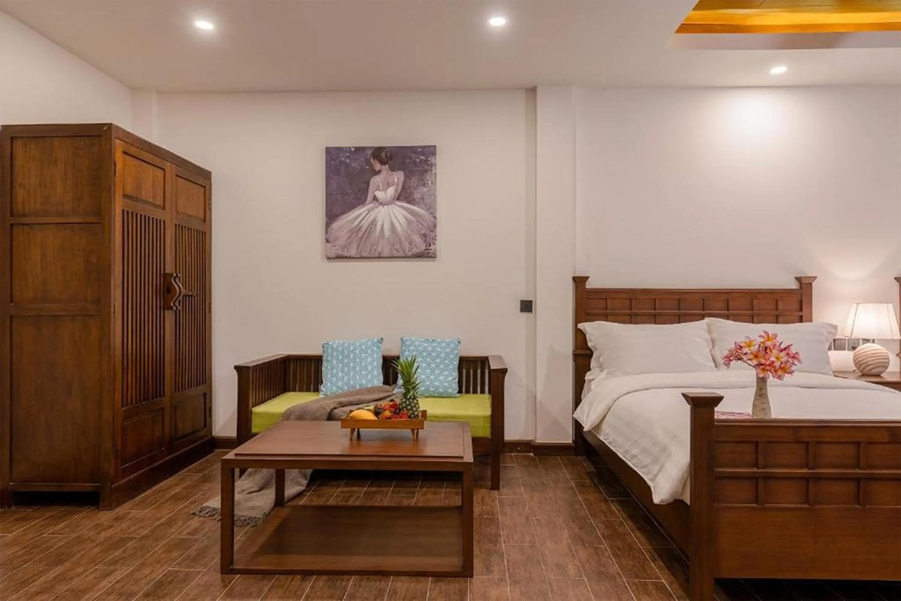 Bed in Lanna Deer Resort Chiang Mai