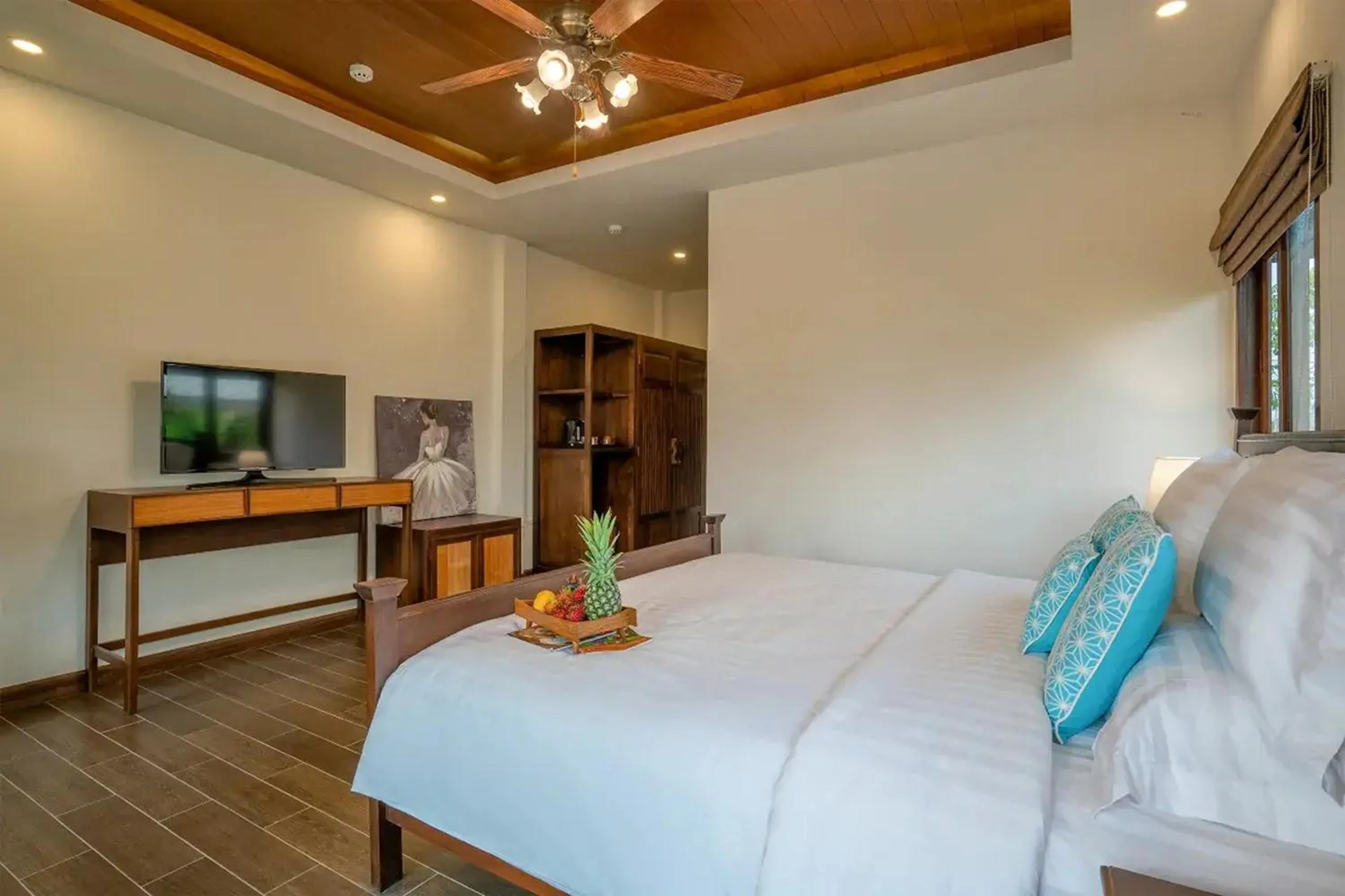 Bed in Lanna Deer Resort Chiang Mai