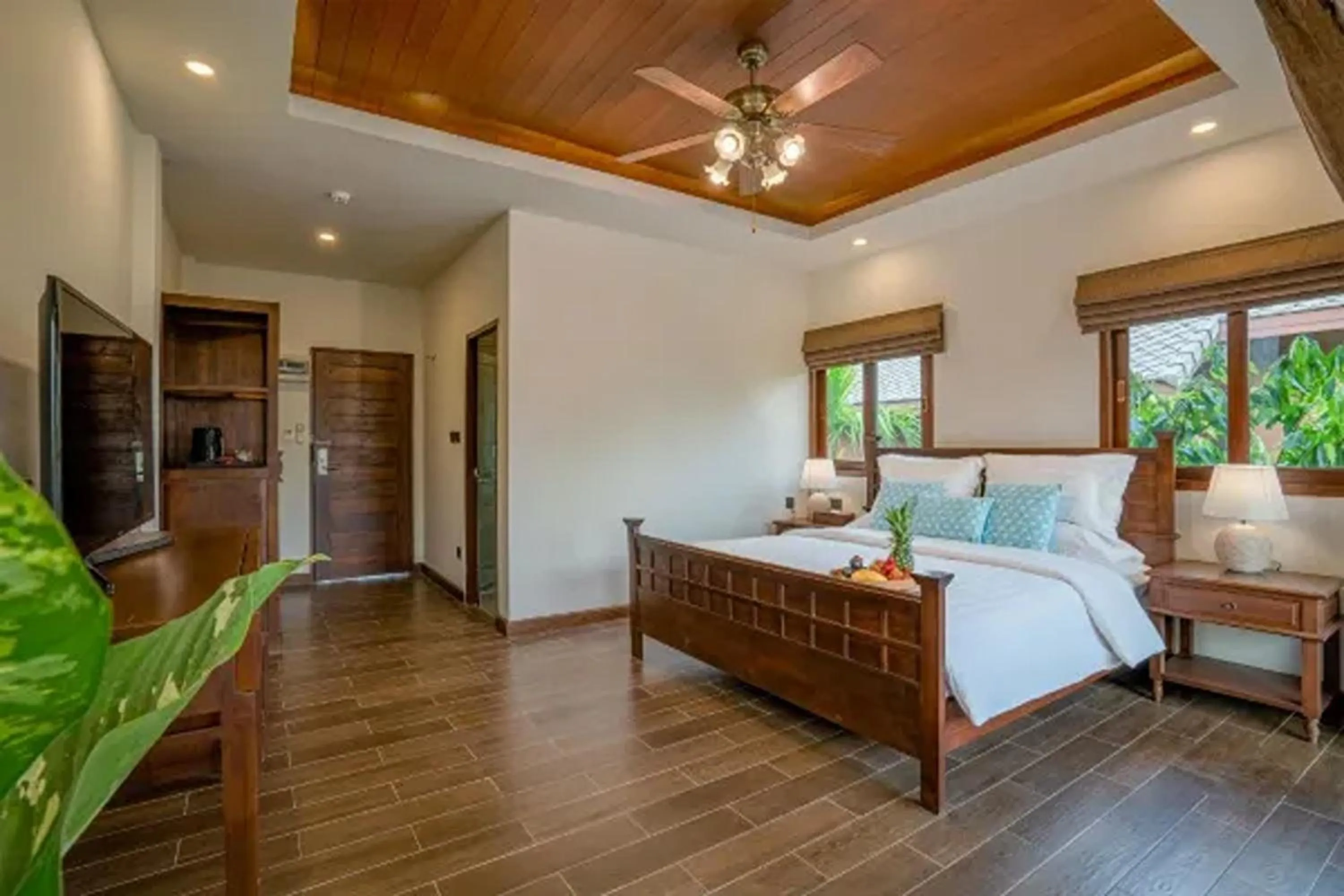 Bed in Lanna Deer Resort Chiang Mai