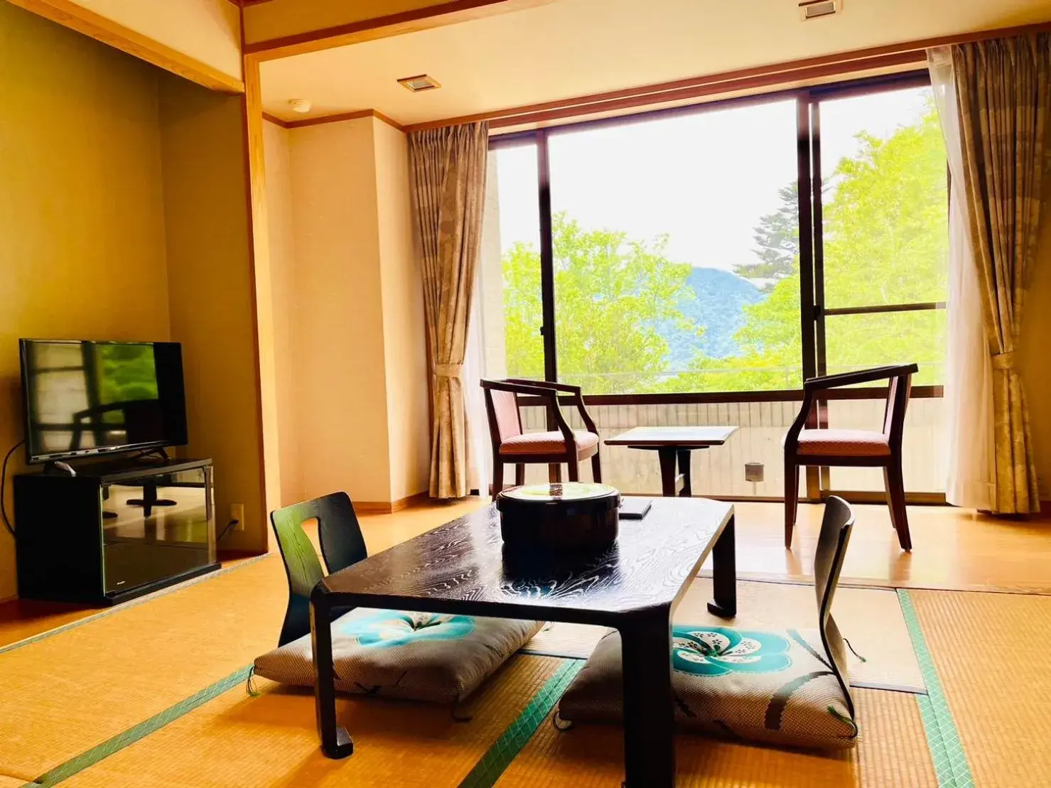 Japanese-Style Room with Balcony and Mountain View - single occupancy in Lake Side Nikko Hotel Japanese-Style Room with Balcony and Mountain View - single occupancy in Lake Side Nikko Hotel