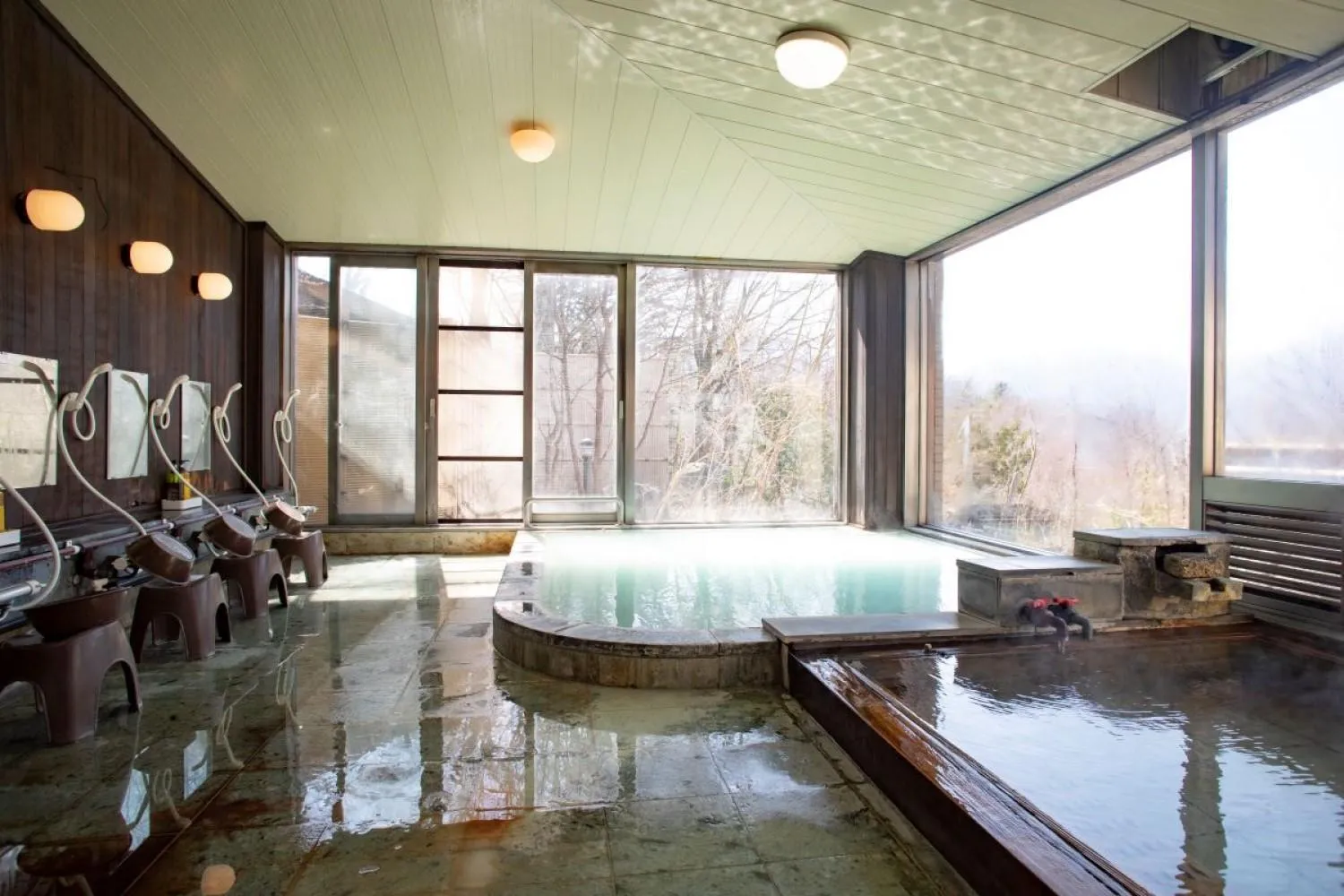 Hot Spring Bath in Lake Side Nikko Hotel