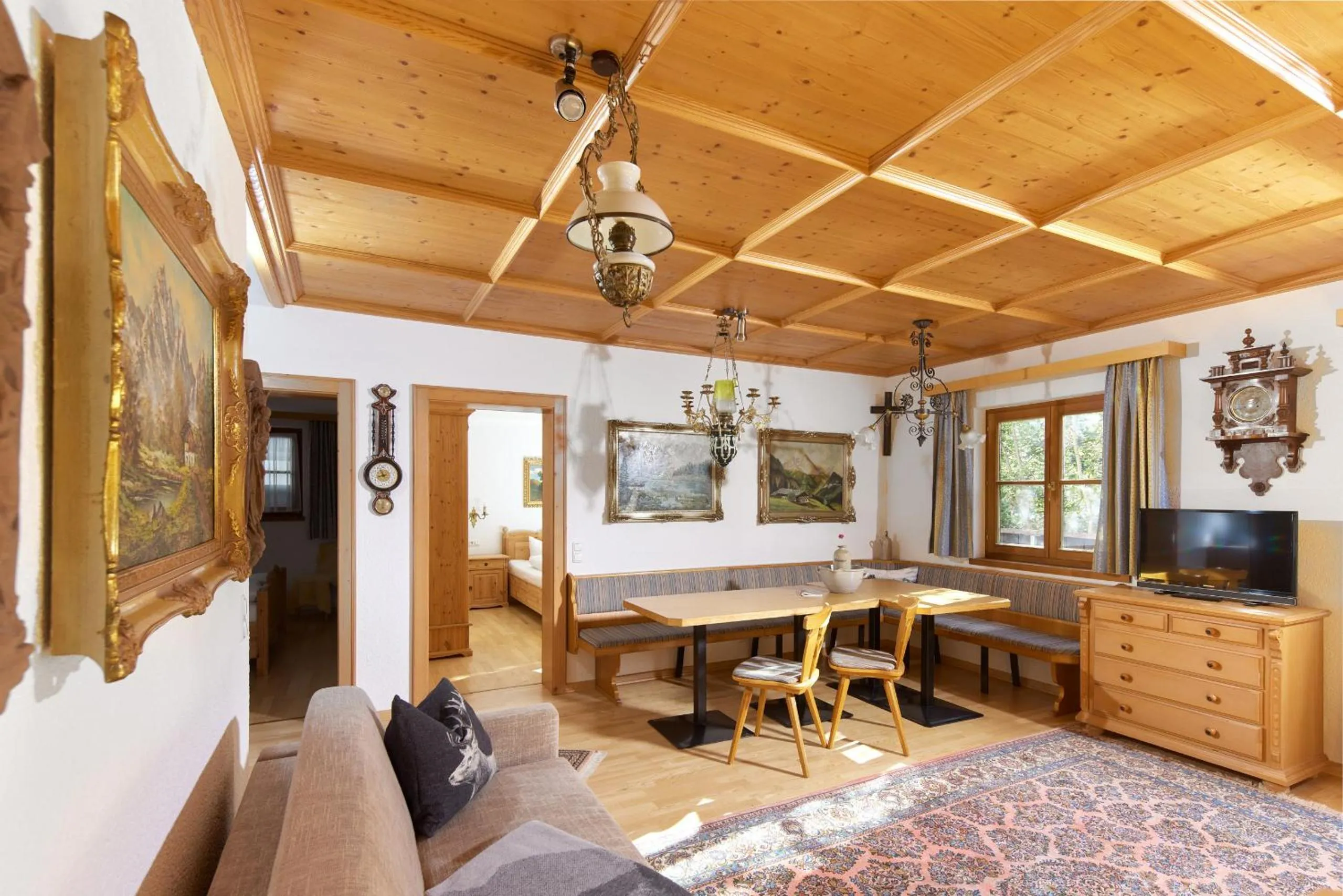 Communal lounge/ TV room in Alt Montafon Hotel Appartements by Pferd auf Wolke