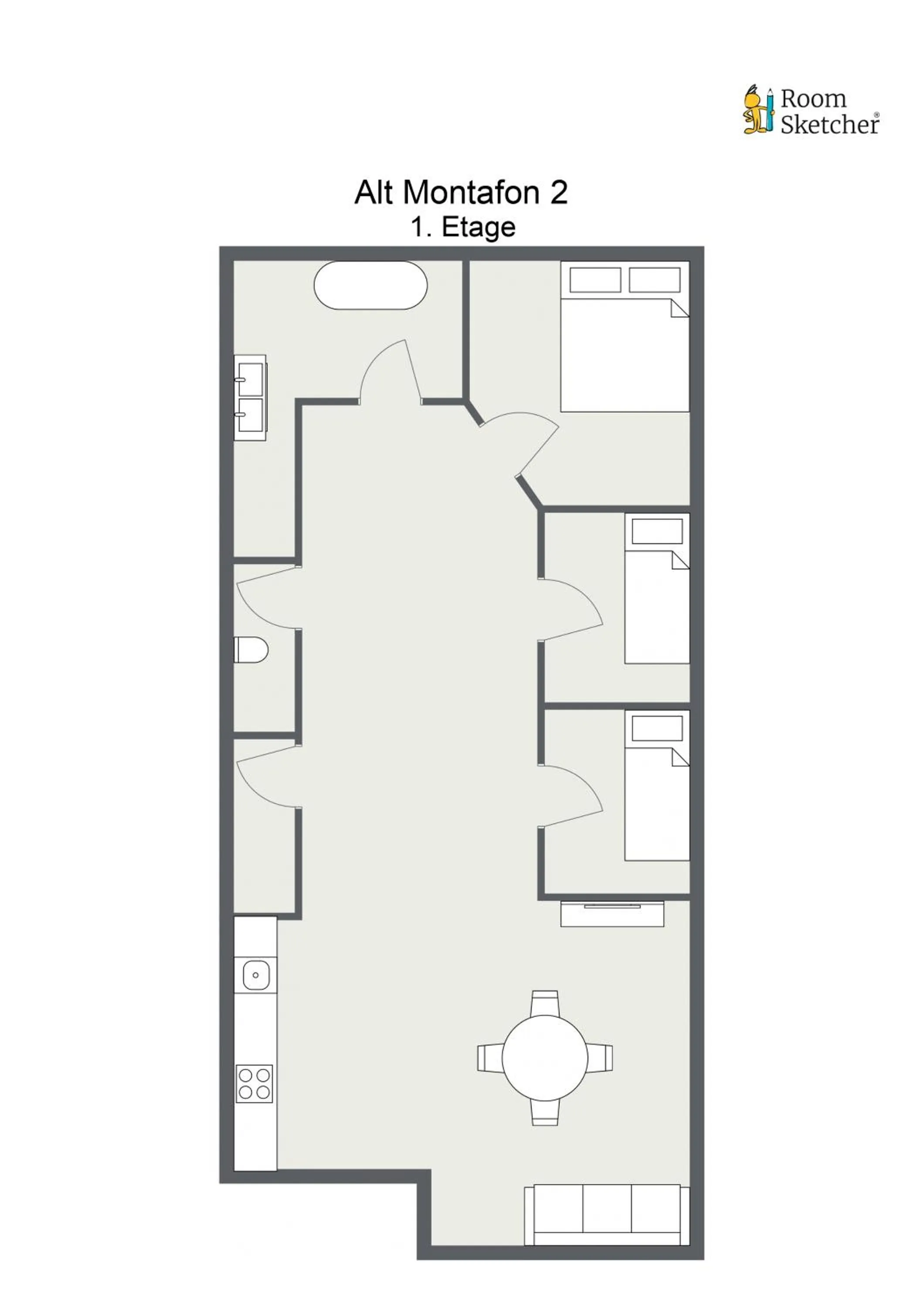 Floor plan in Alt Montafon Hotel Appartements by Pferd auf Wolke