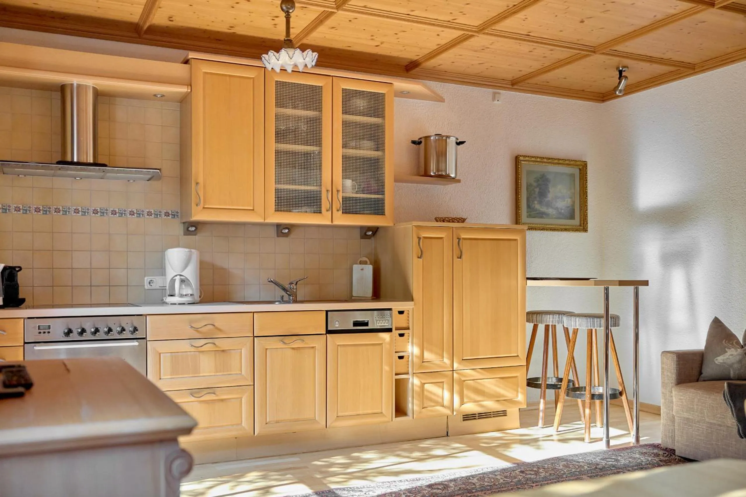 Kitchen or kitchenette in Alt Montafon Hotel Appartements by Pferd auf Wolke