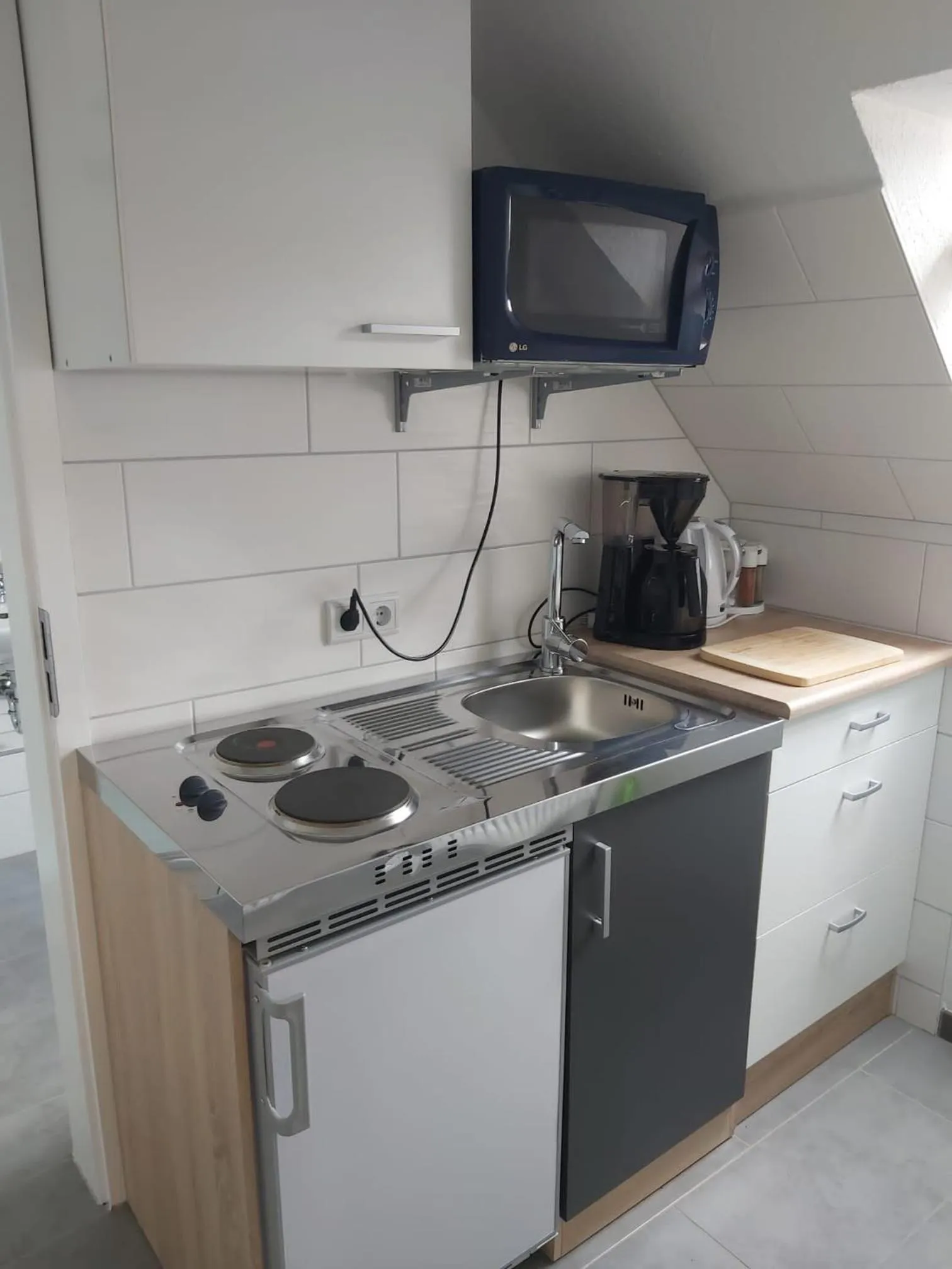 Kitchen or kitchenette in Gasthof zur Alten Post