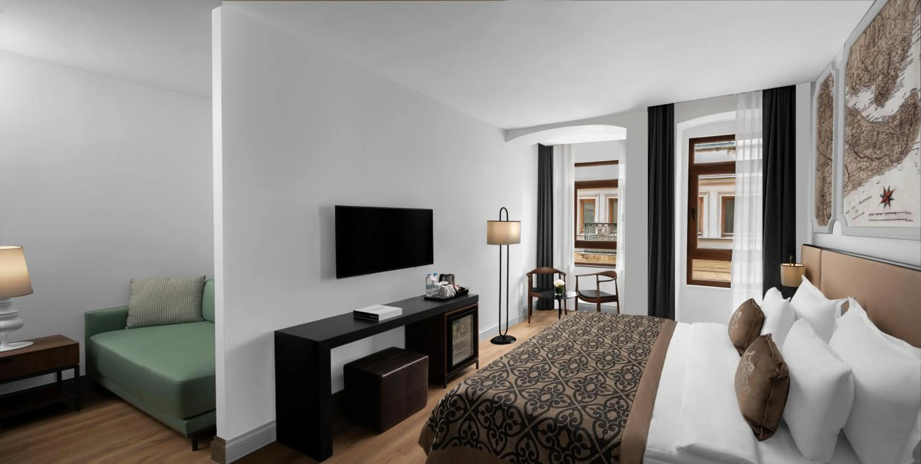 Bed in Akka Suites Taksim-Special Class