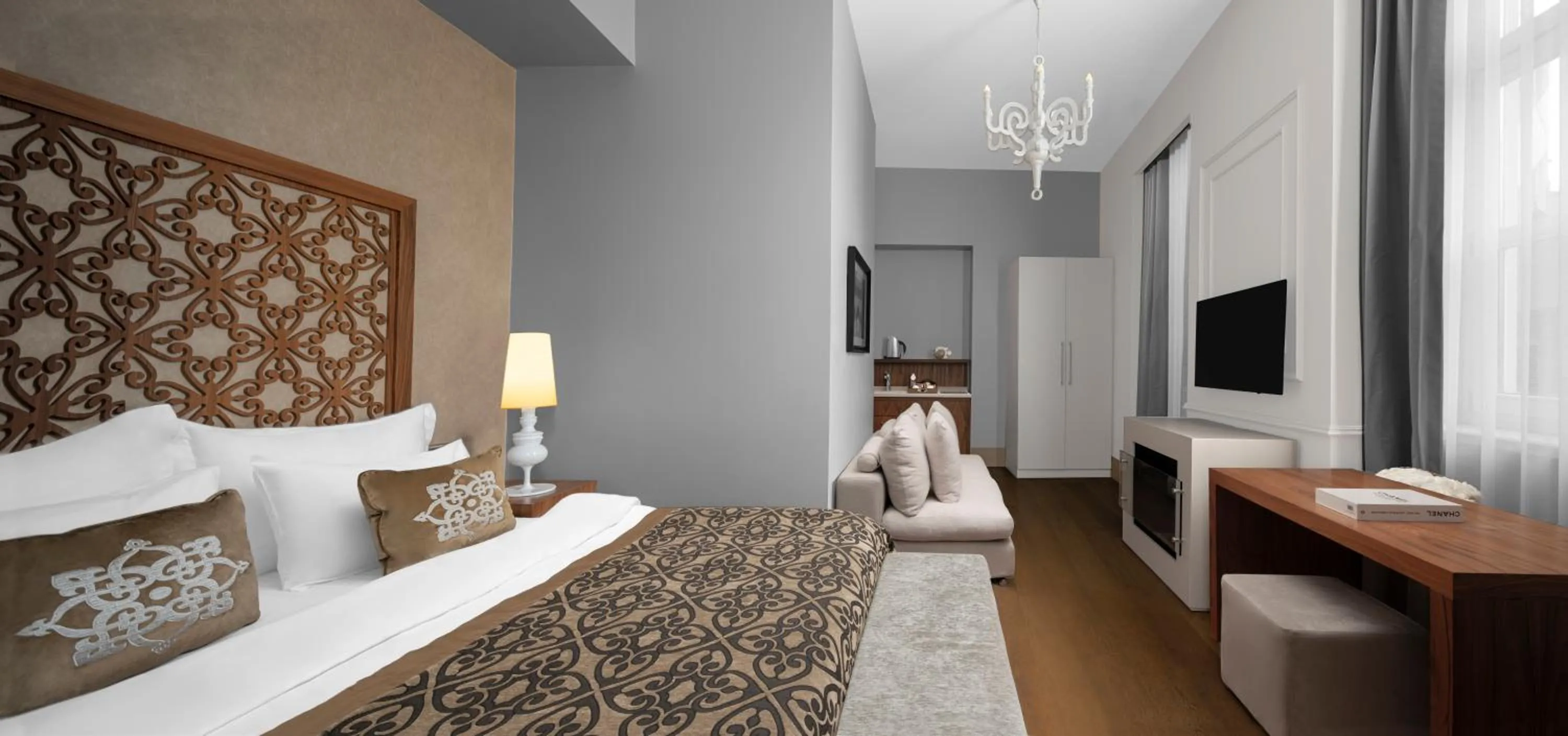 Bed in Akka Suites Taksim-Special Class