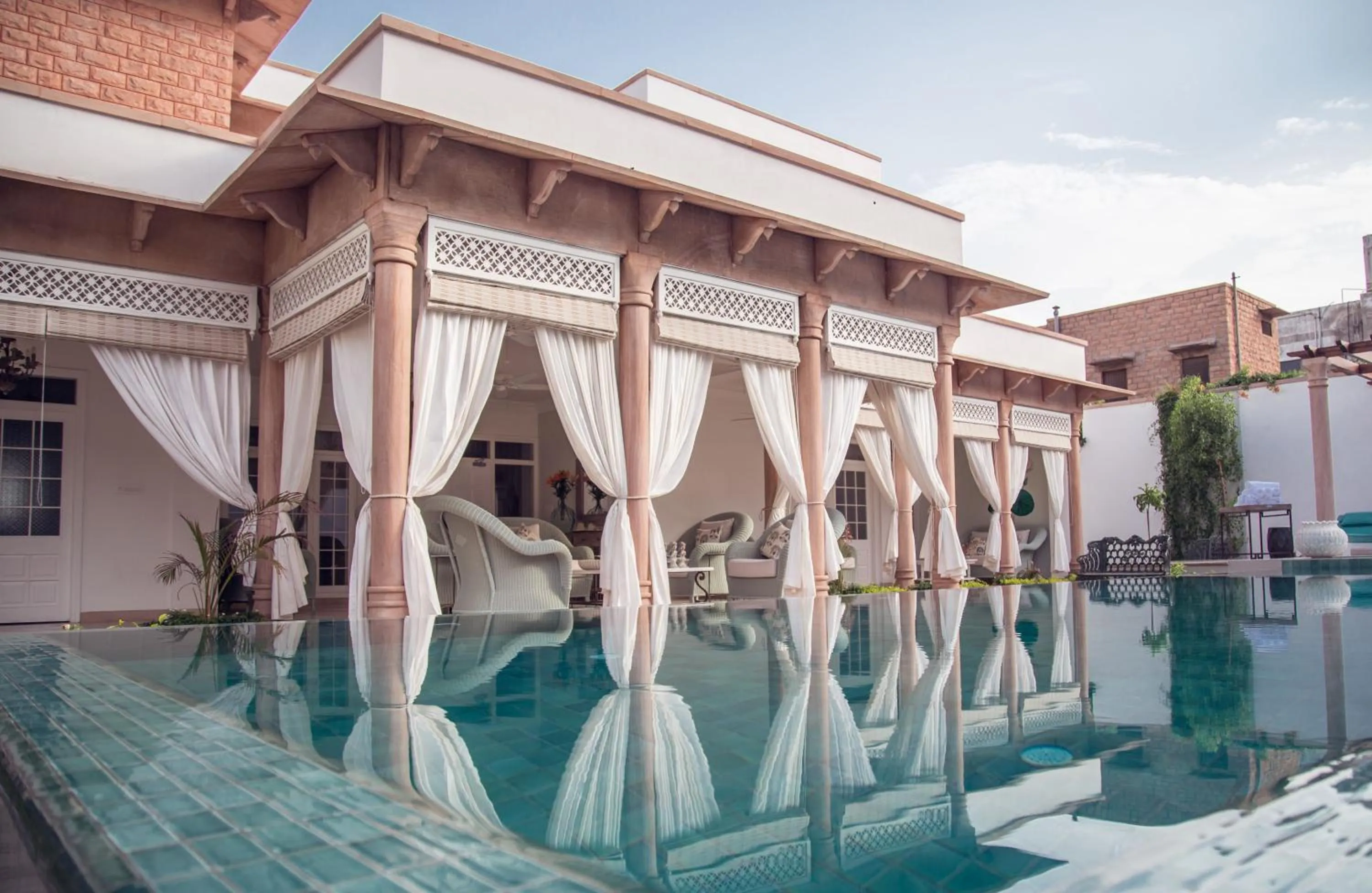 Swimming pool in The Rohet House