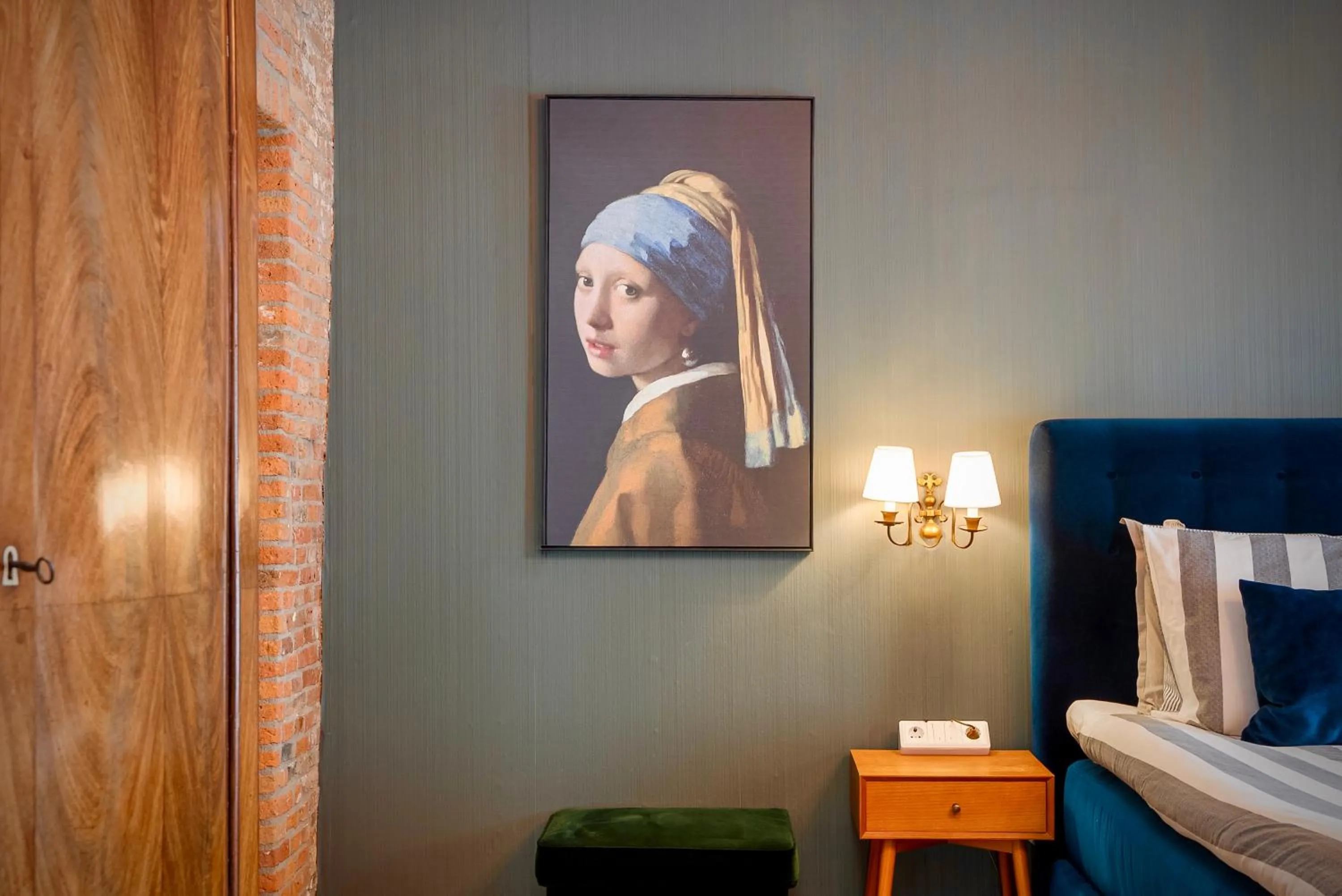 Decorative detail, Bed in Herberg Het Rechthuis