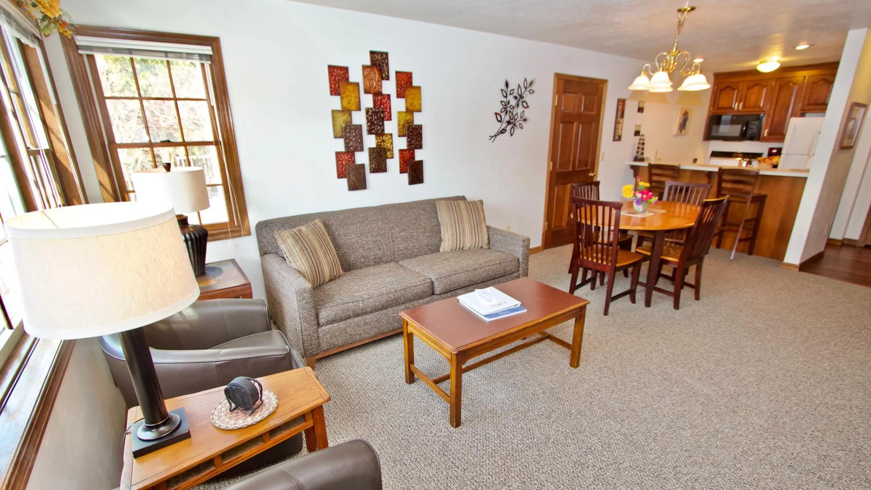 Living room in Baileys Harbor Yacht Club Resort