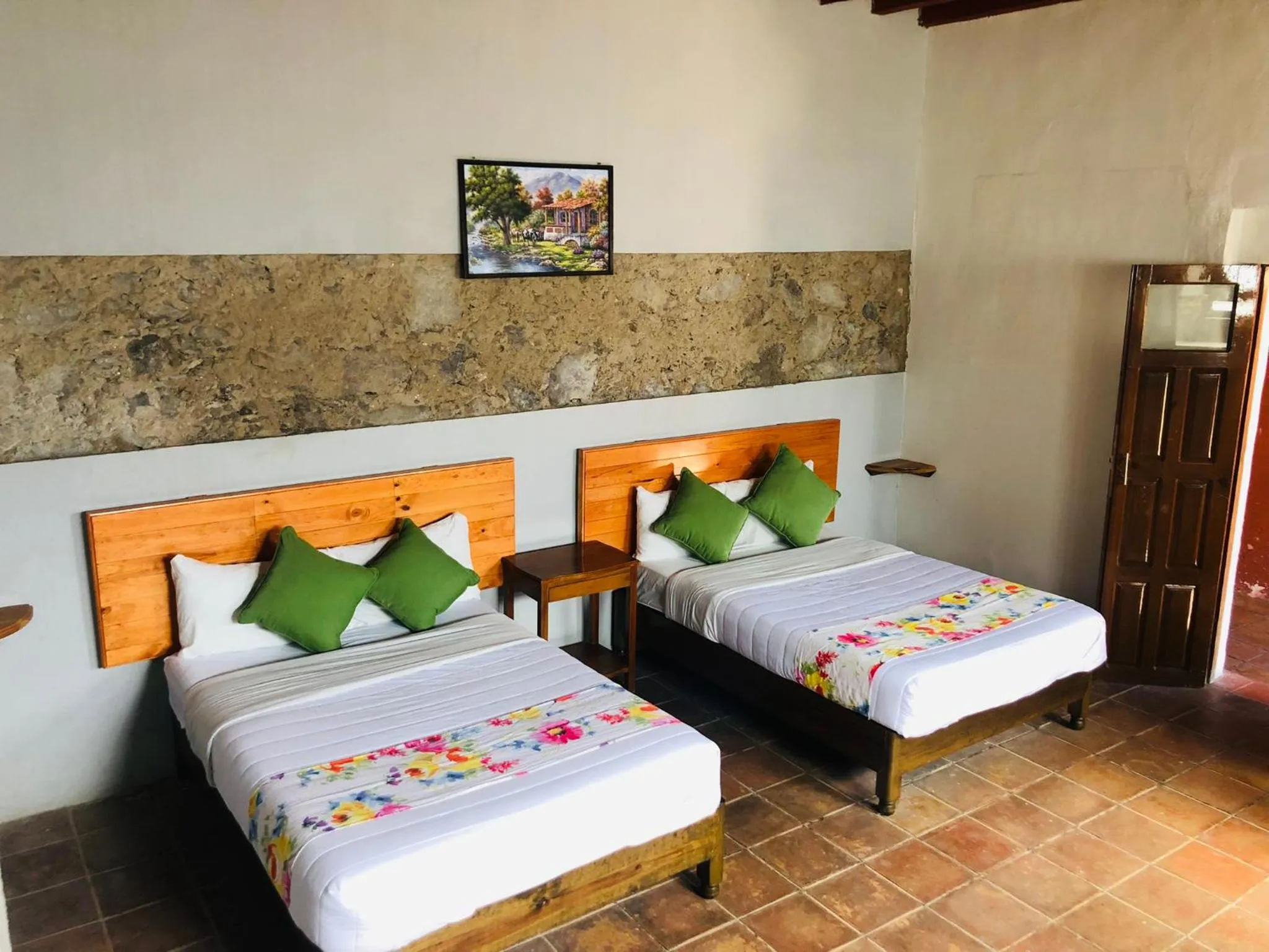 Bed in HOTEL EX HACIENDA EL MOLINO