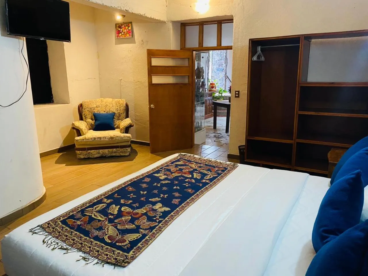 Bed in HOTEL EX HACIENDA EL MOLINO