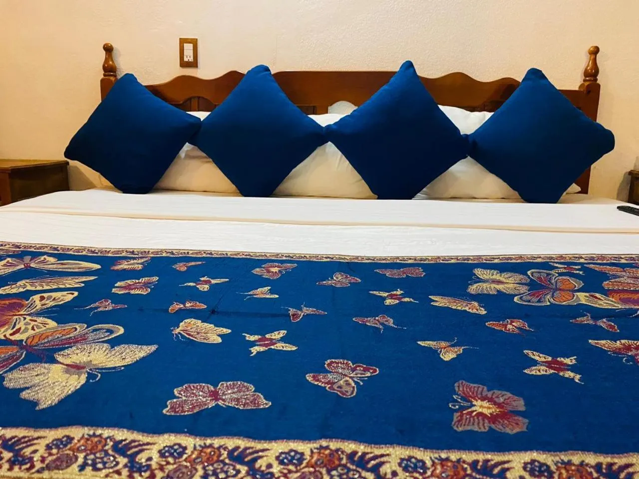 Bed in HOTEL EX HACIENDA EL MOLINO