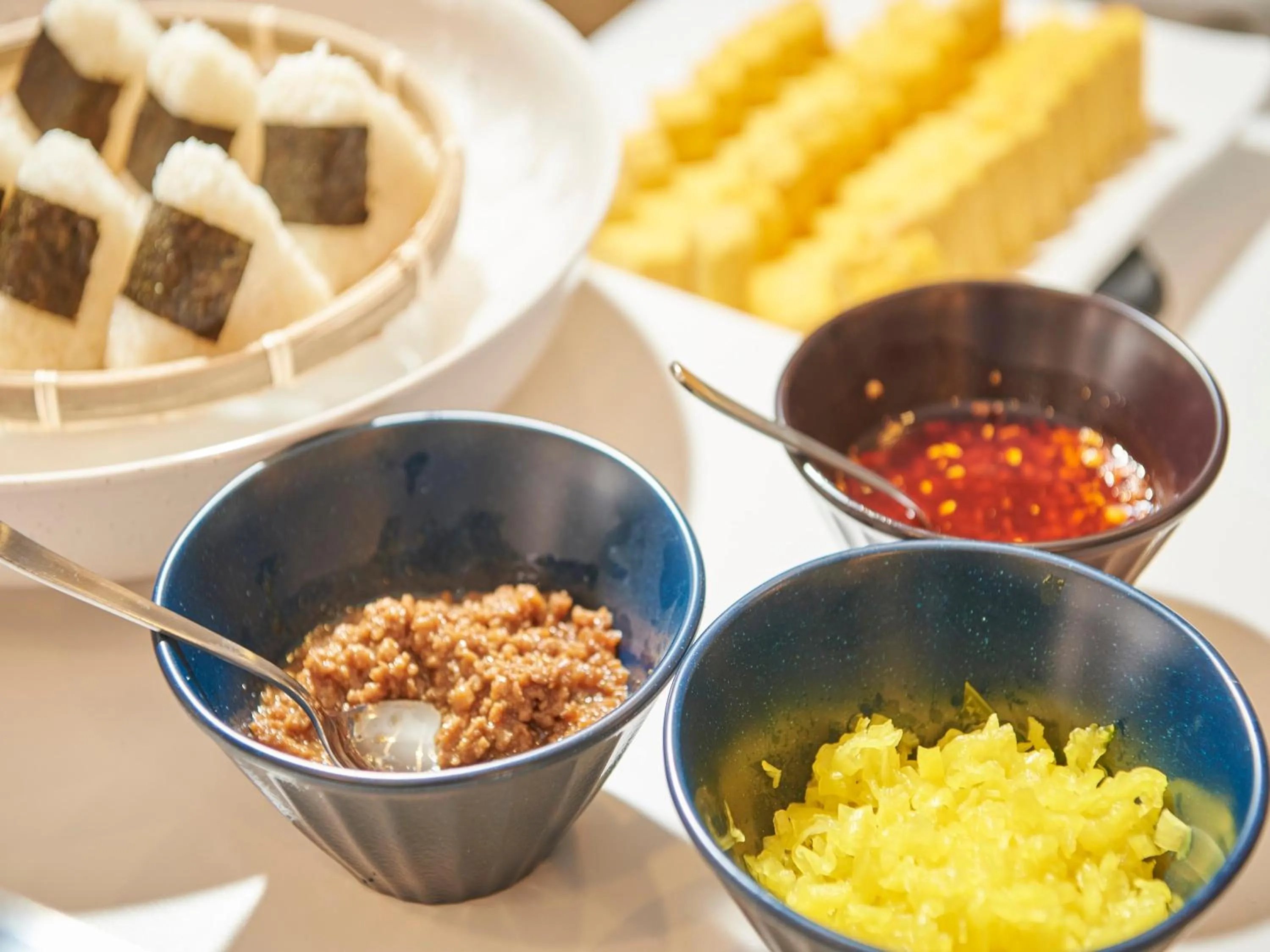 Buffet breakfast in Keio Presso Inn Kanda