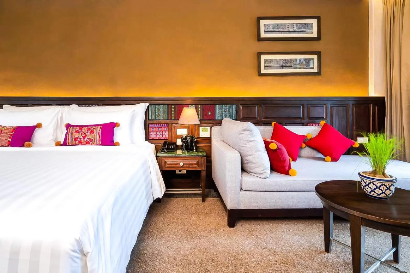 Area and facilities, Bed in Smile Lanna Hotel