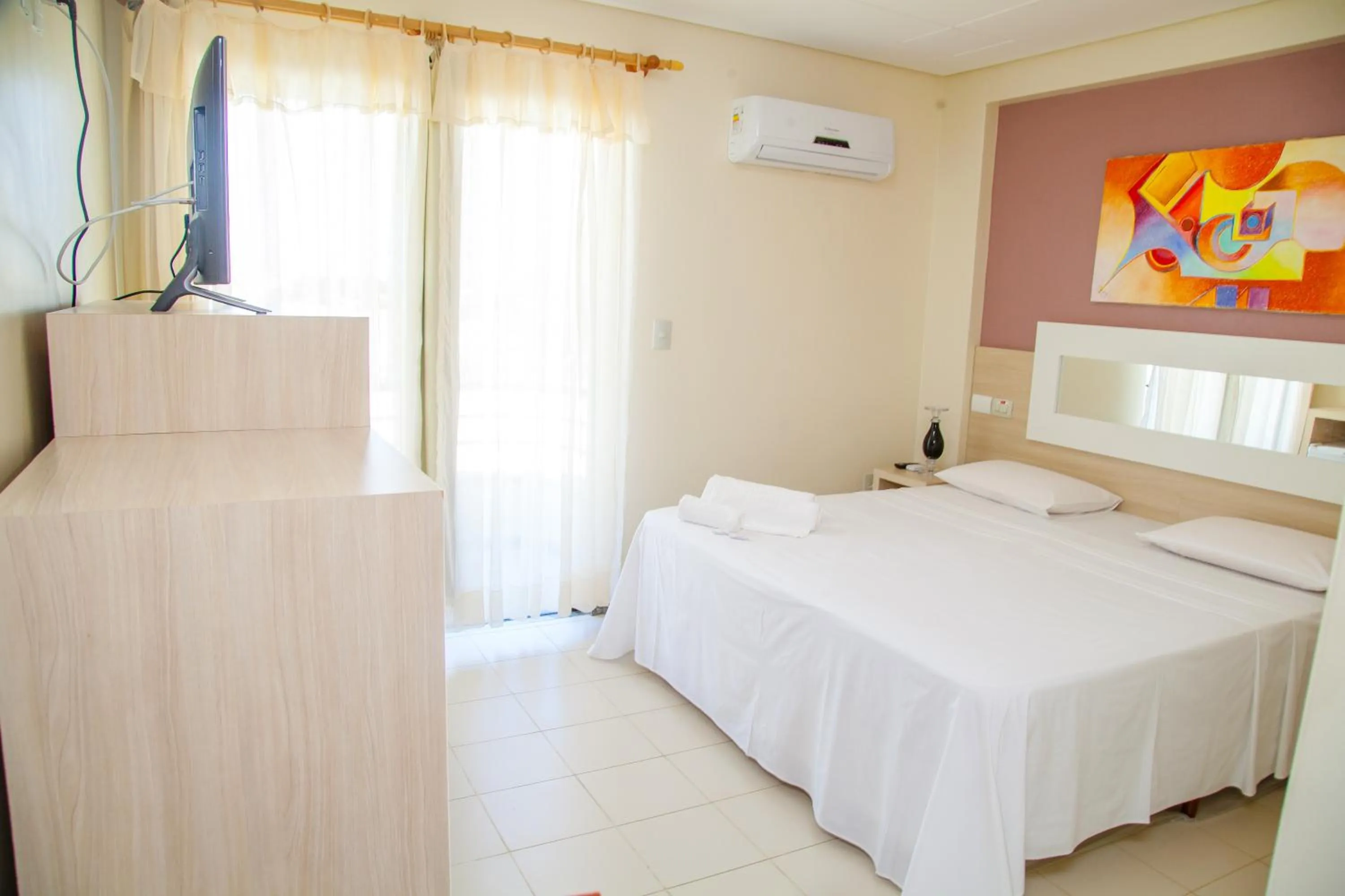 Bed in Hotel Oceania