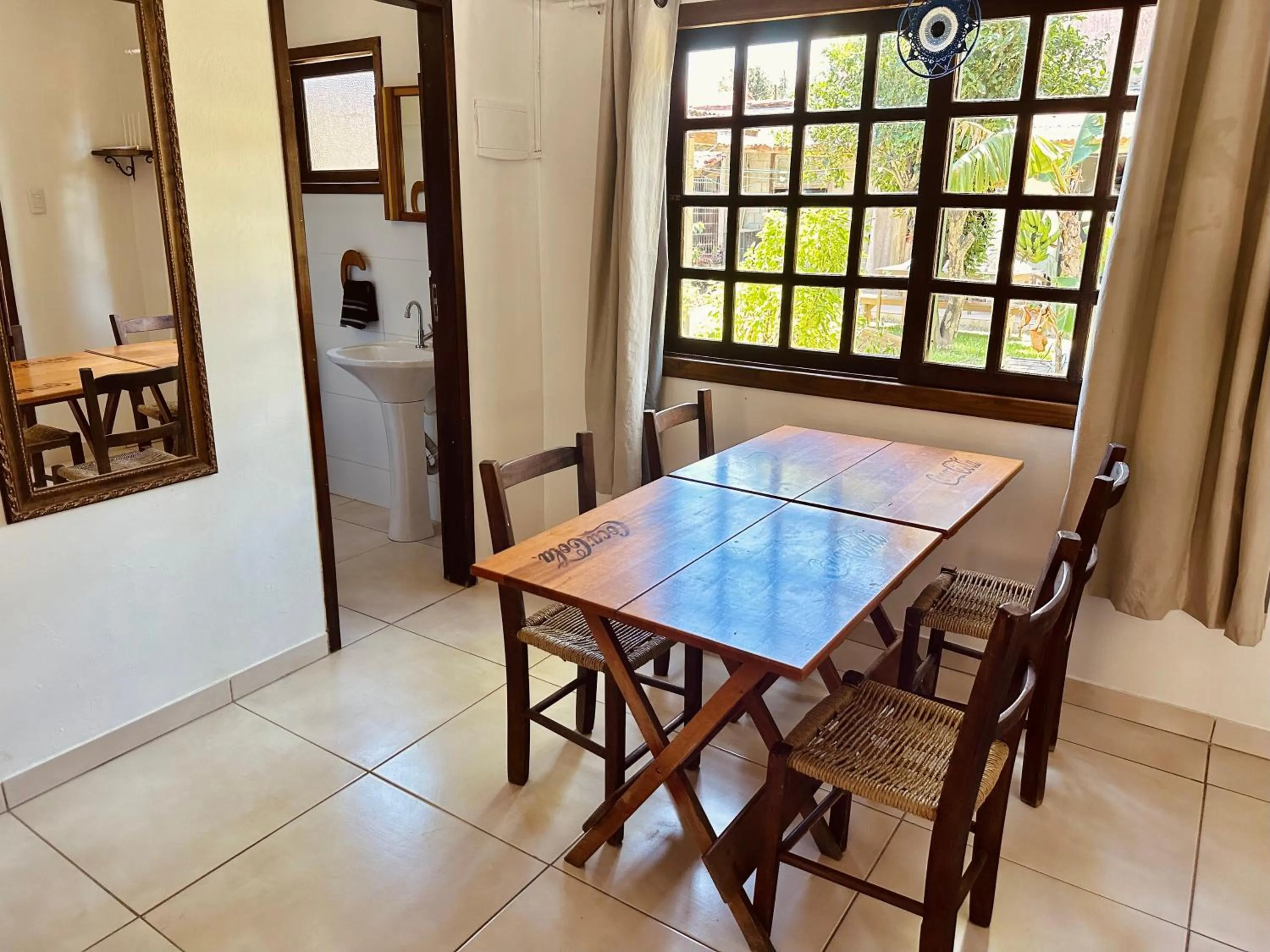 Kitchen or kitchenette in Pousada Lagoa Encantada