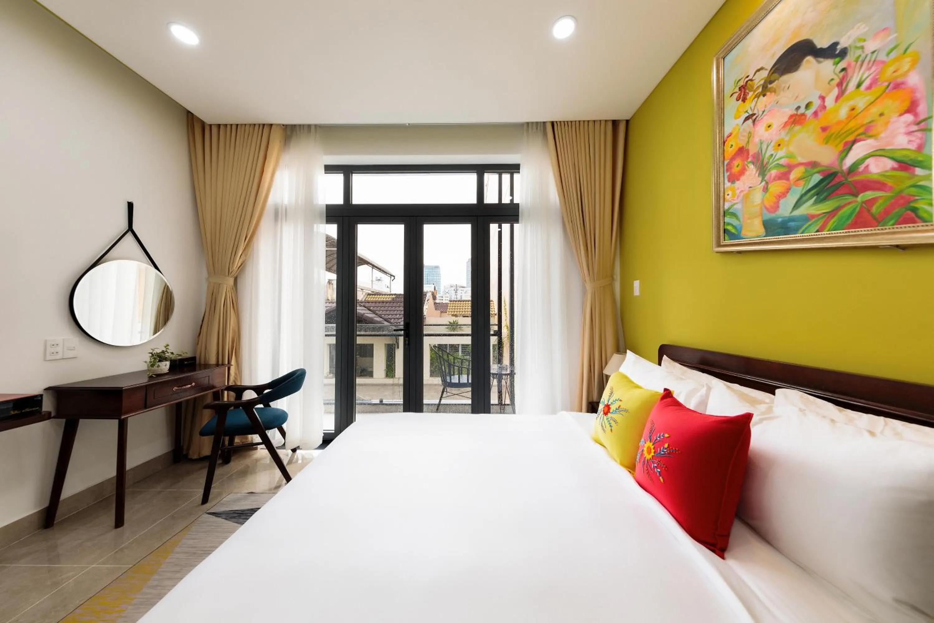 Bed in Chez Mimosa Petite - Free Laundry