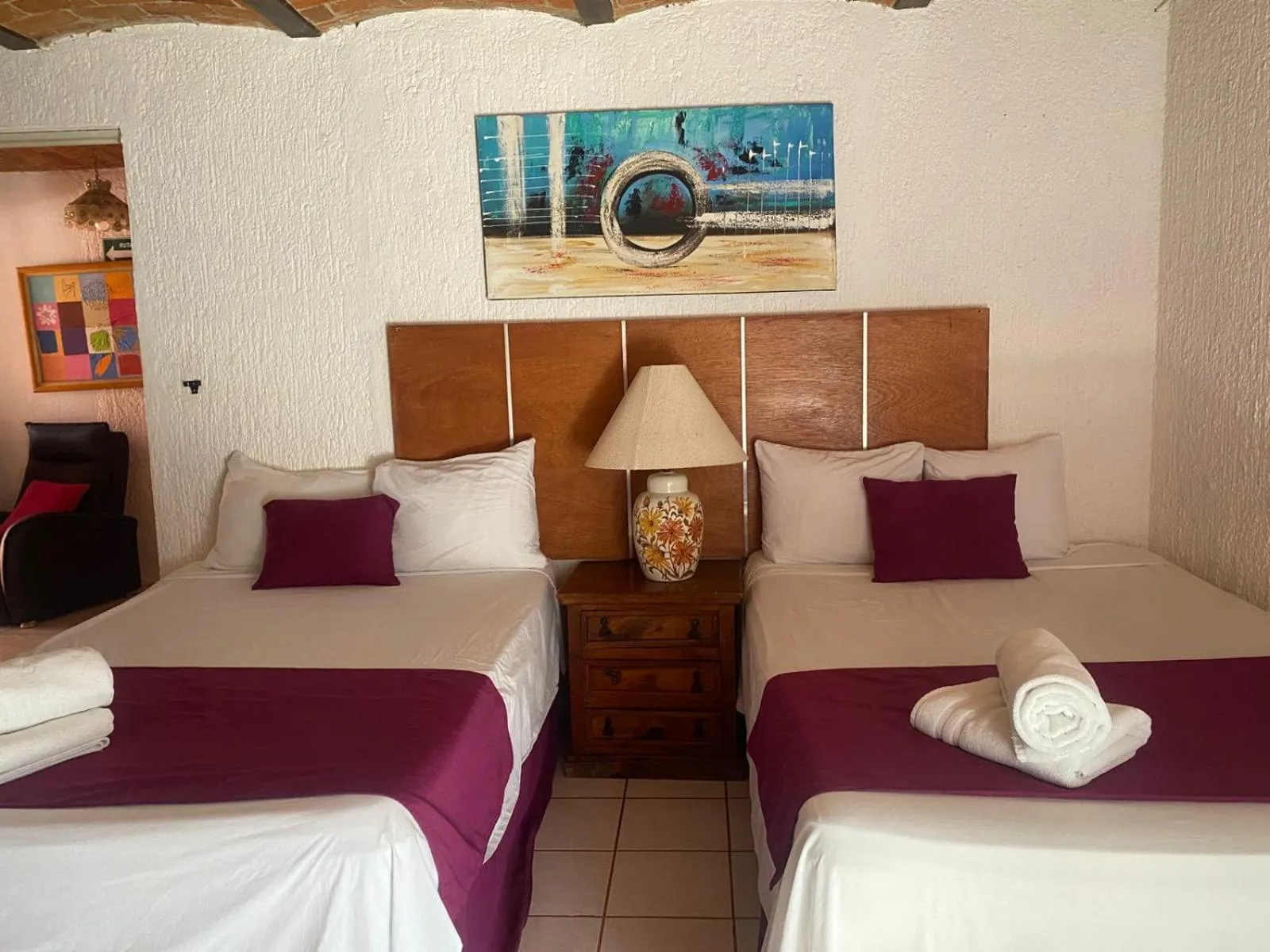 Bed in Hotel Villas Ajijic, Ajijic Chapala Jalisco