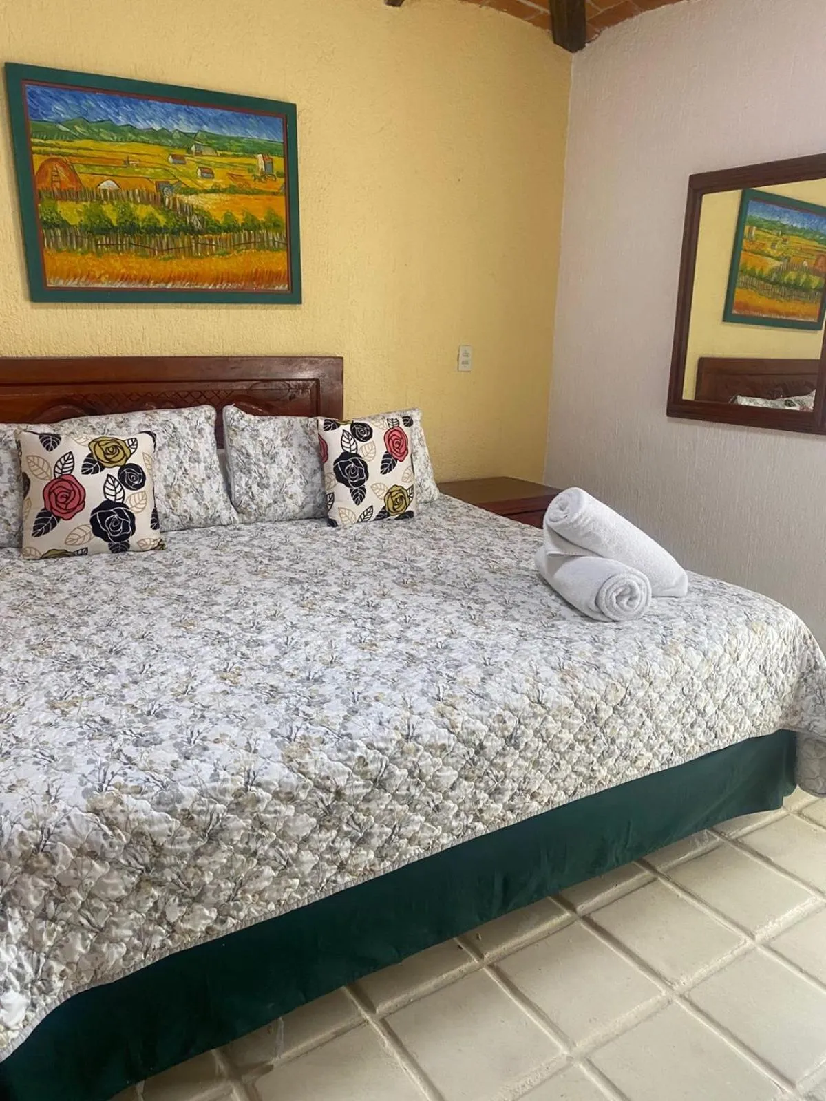 Bed in Hotel Villas Ajijic, Ajijic Chapala Jalisco