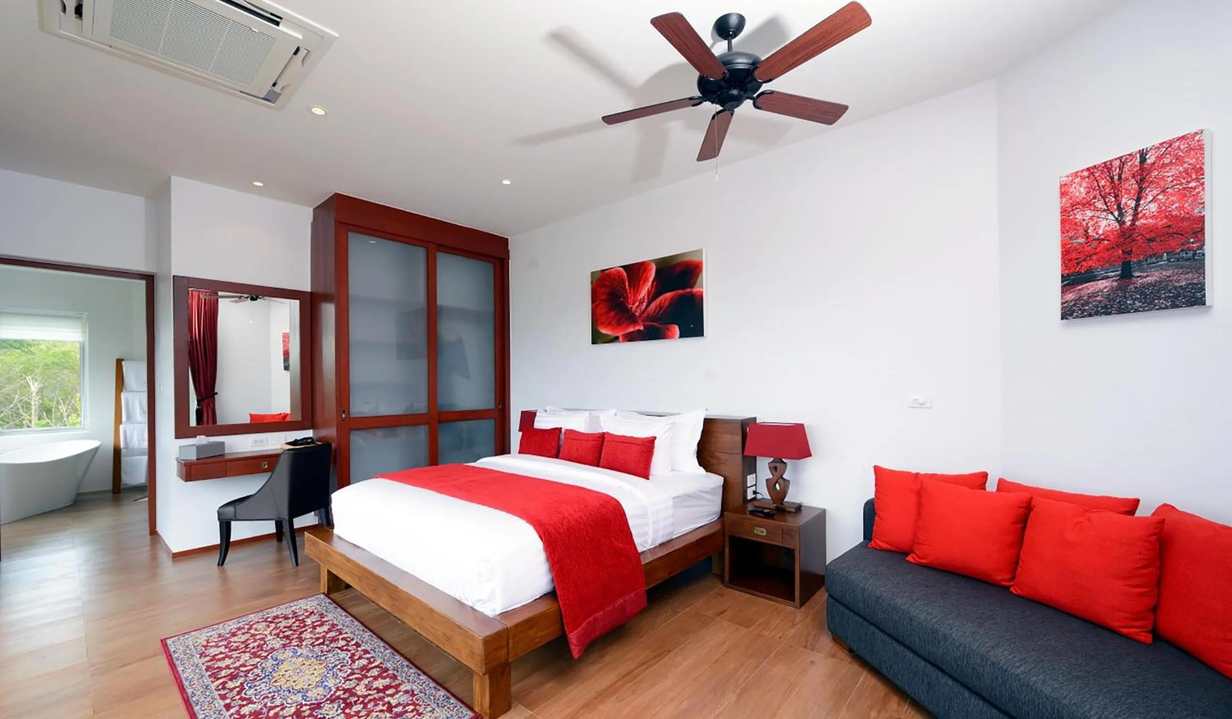 Bedroom, Bed in Eranda Pool Spa Villa, Chaweng Koh Samui