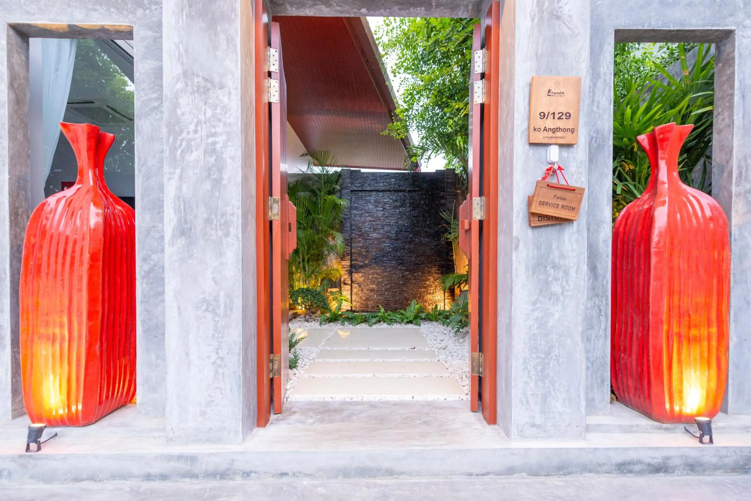 Garden in Eranda Pool Spa Villa, Chaweng Koh Samui