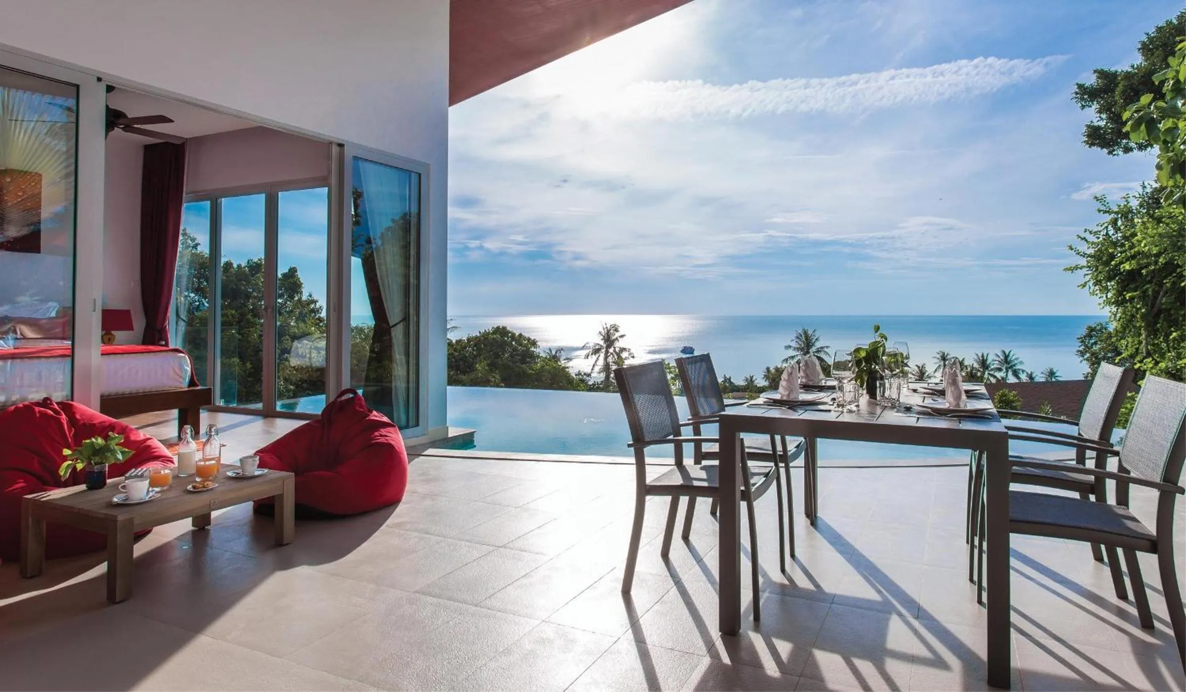 Balcony/Terrace in Eranda Pool Spa Villa, Chaweng Koh Samui