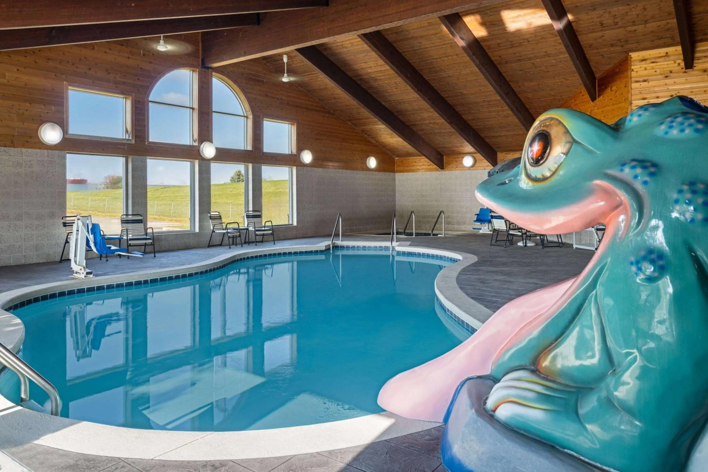 Swimming pool in AmericInn by Wyndham Beaver Dam