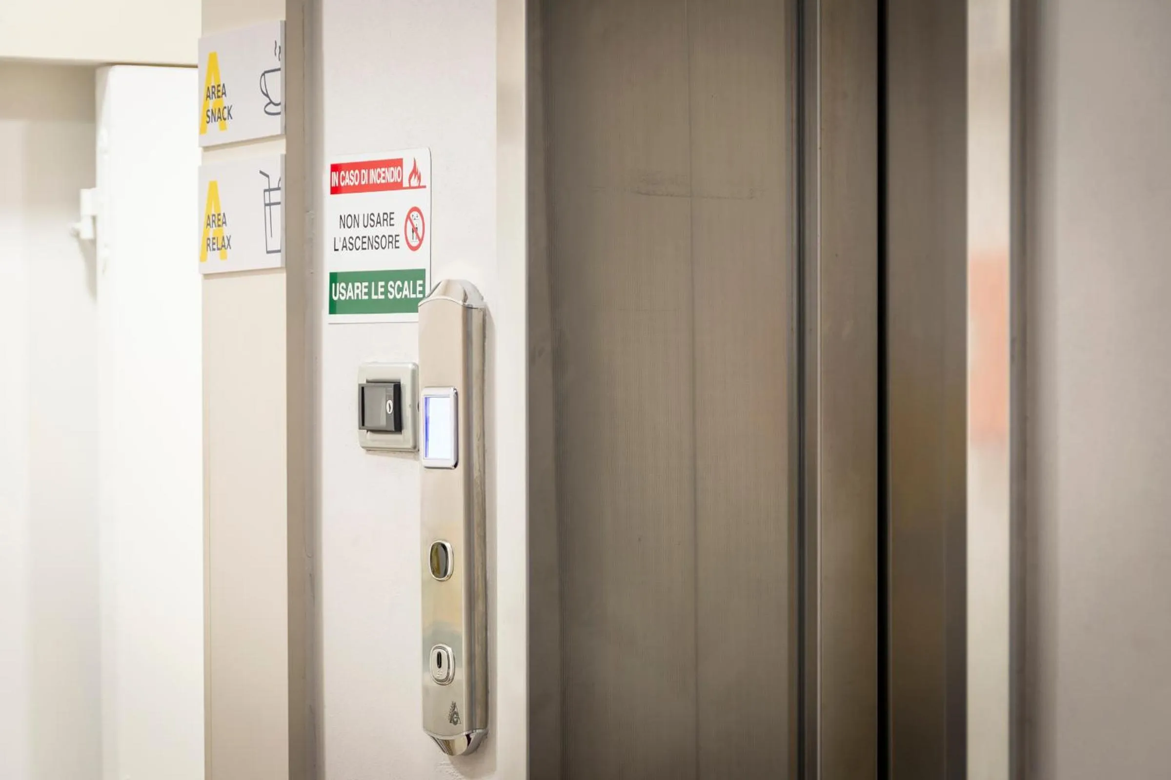 elevator in UniHo Hostel