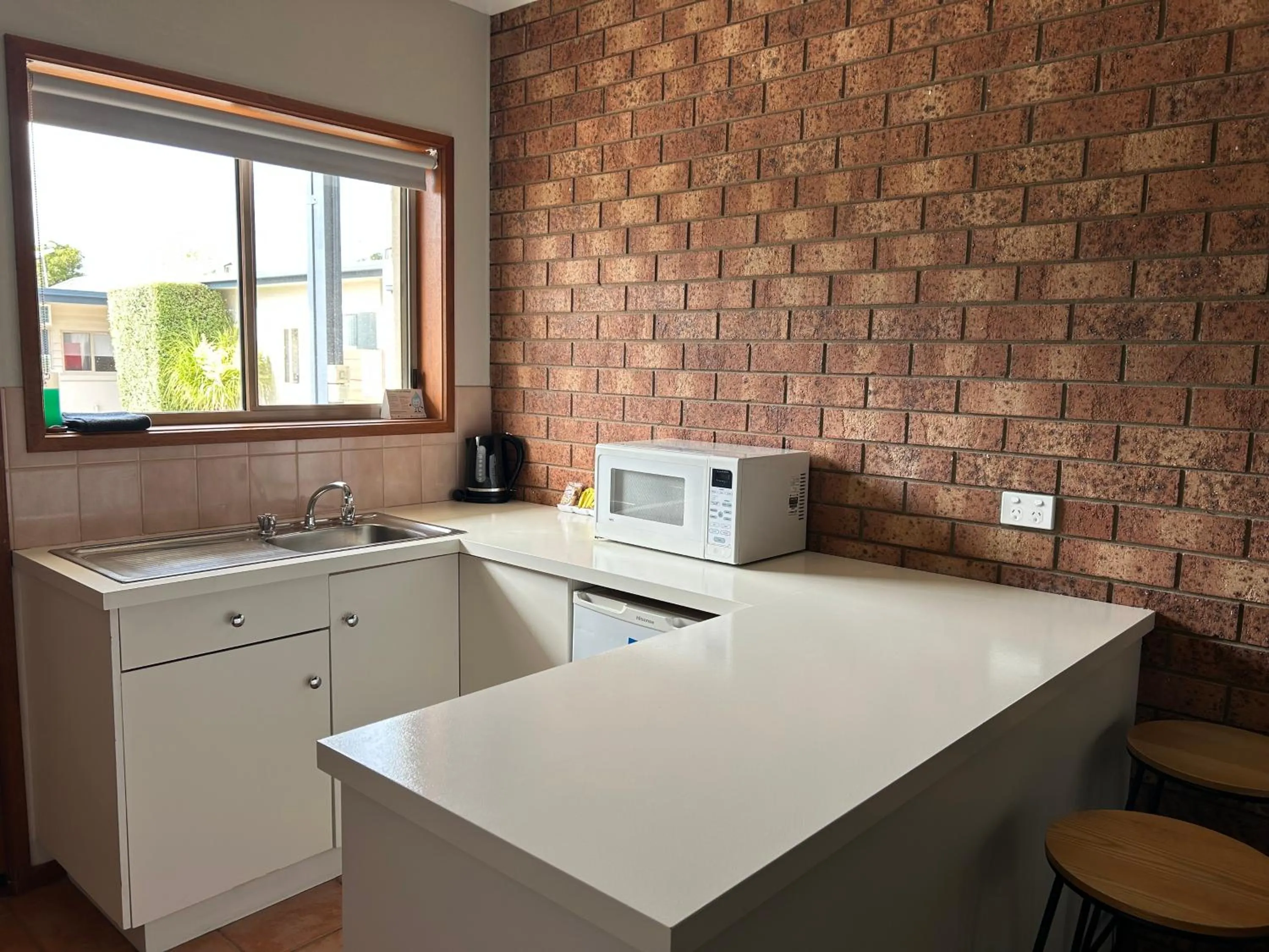 Kitchen or kitchenette in Portarlington Beach Motel