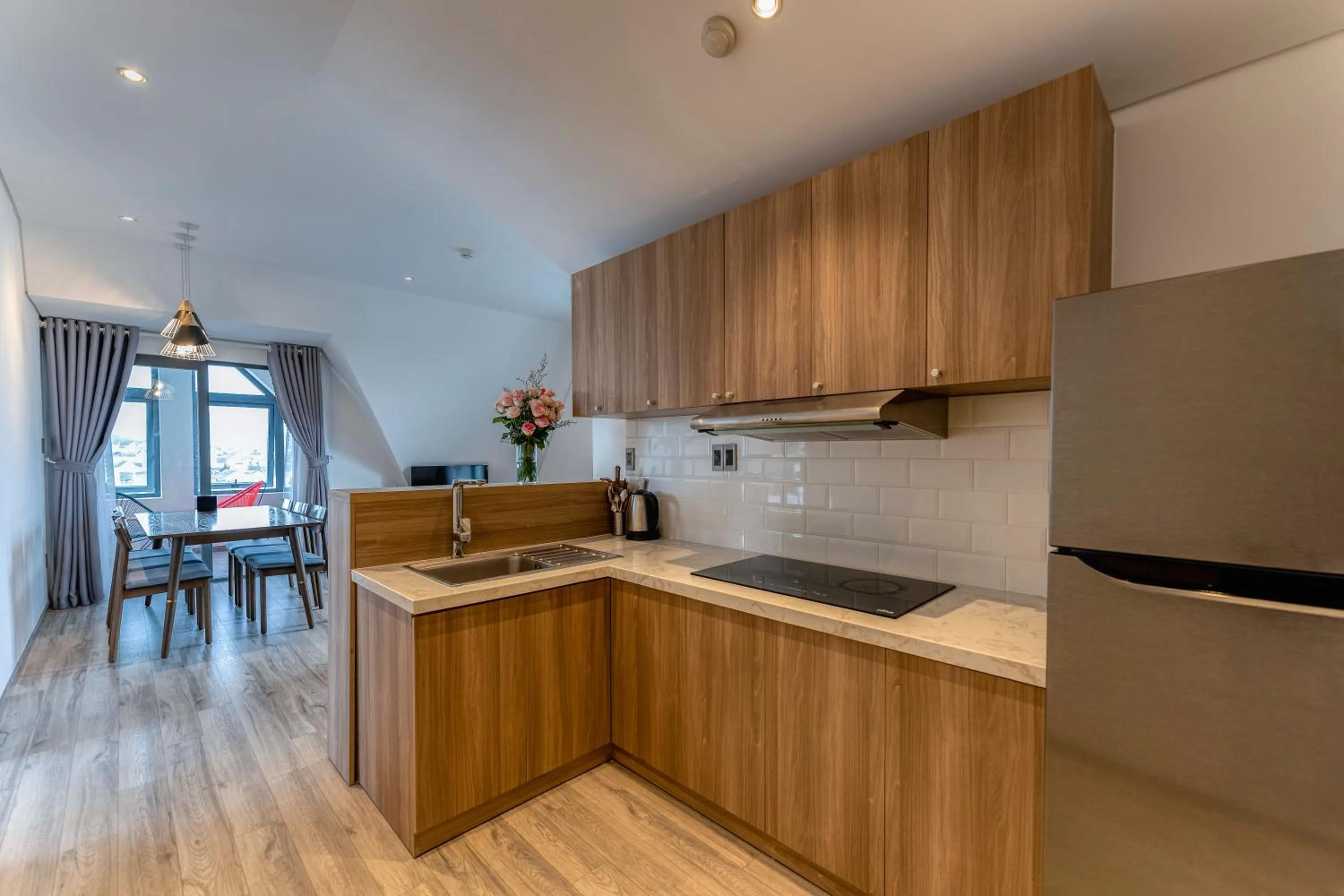 Kitchen or kitchenette in Canary Dalat Hotel