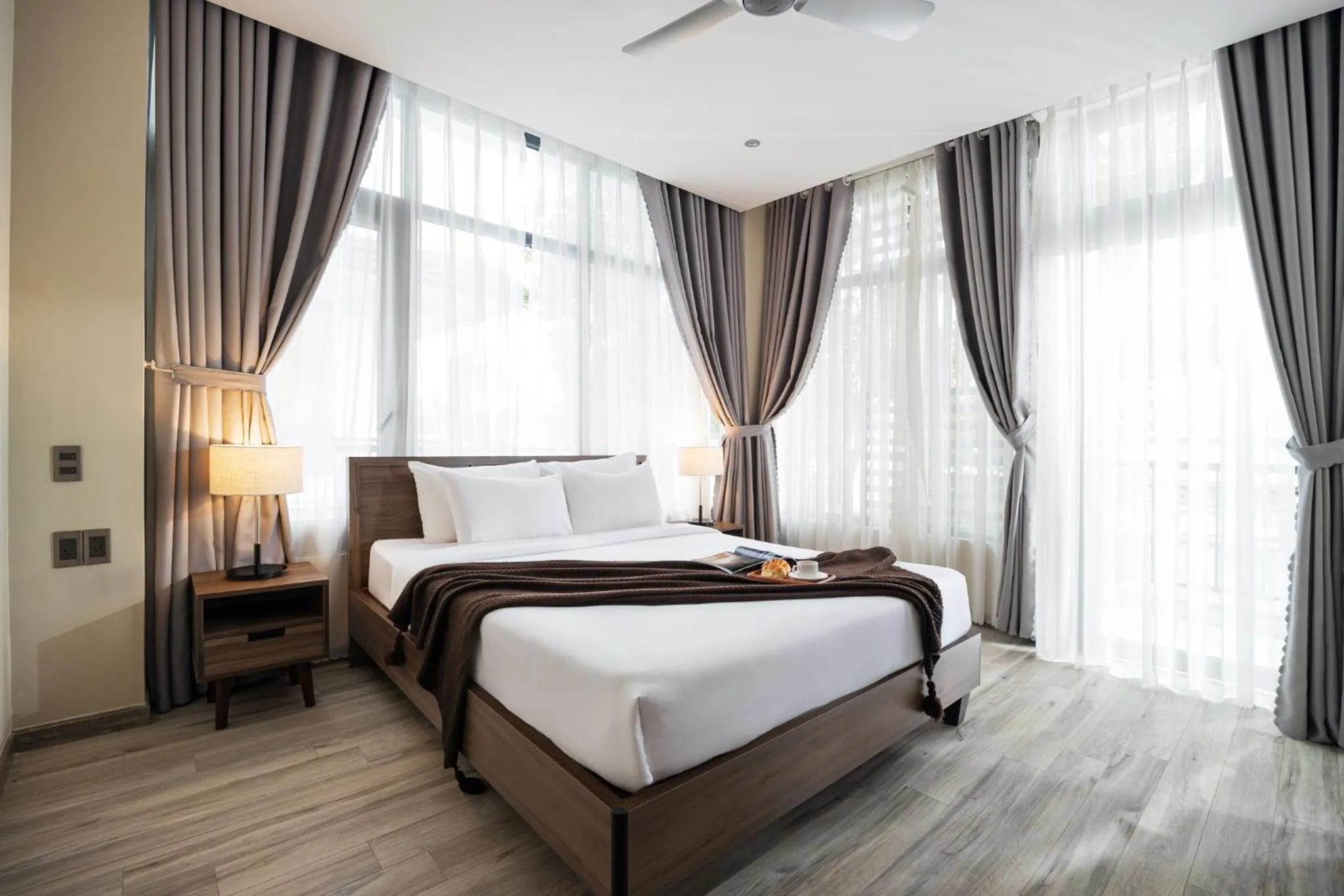 Photo of the whole room, Bed in Canary Dalat Hotel