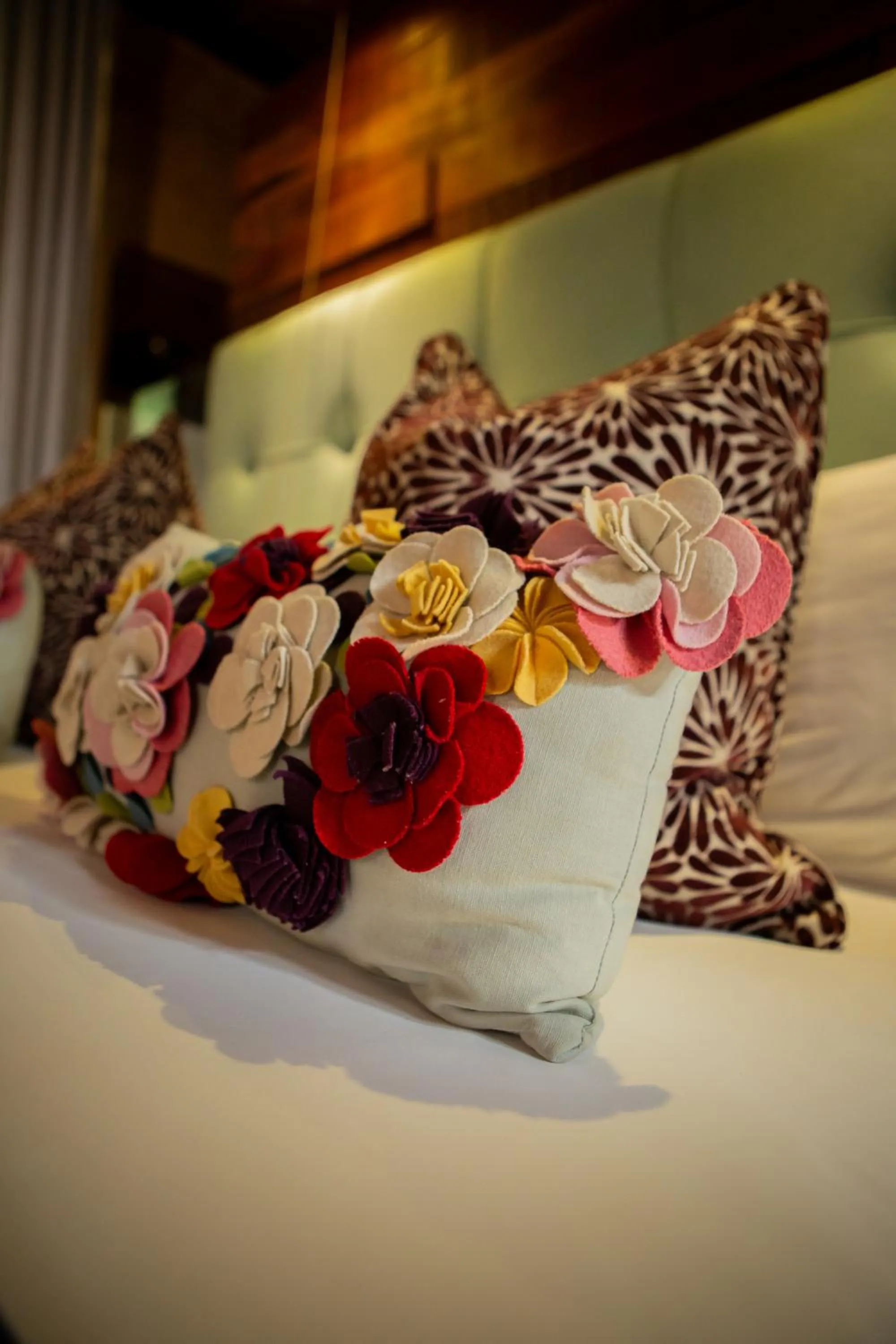 Decorative detail, Bed in Droombos Boutique Hotel