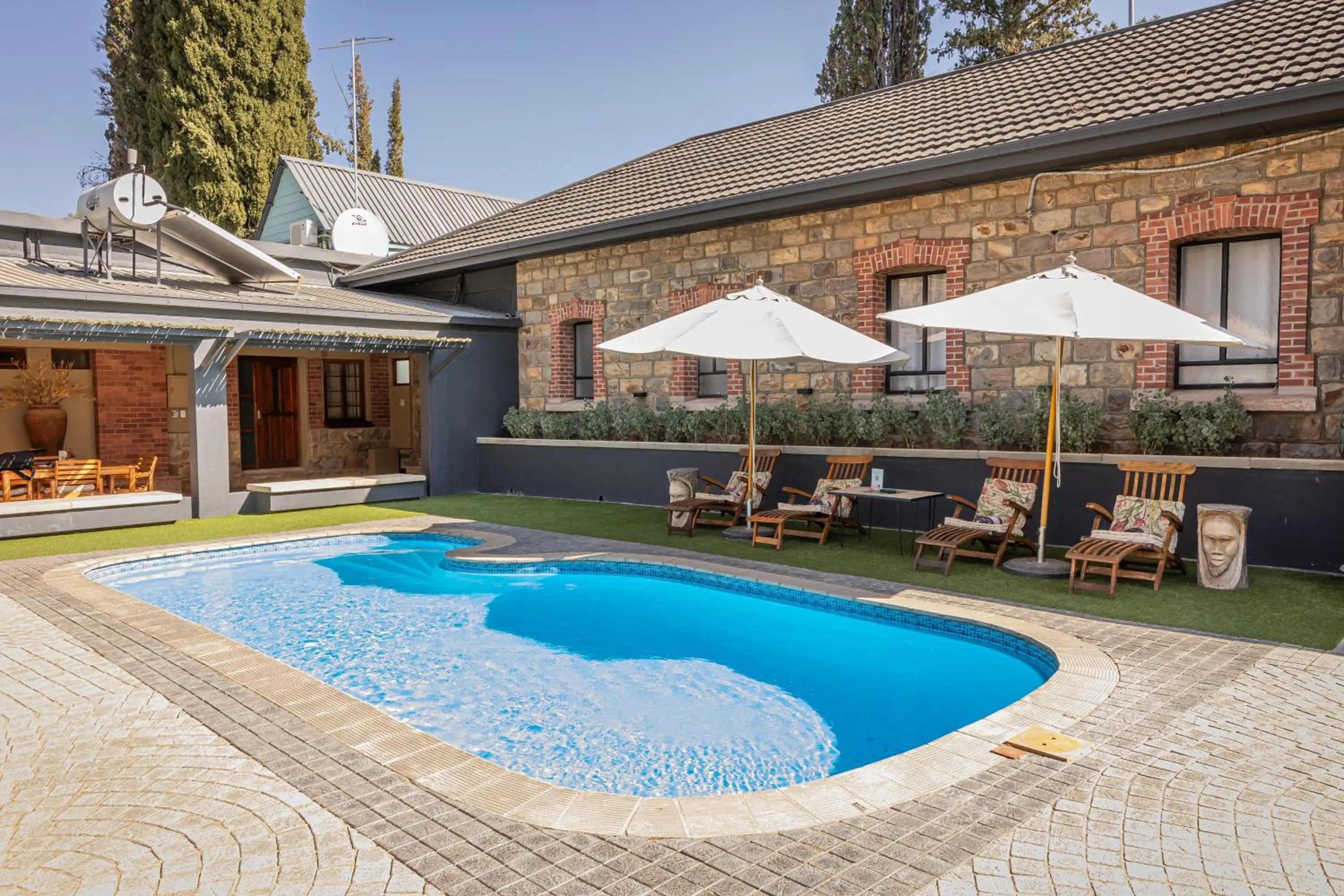 Pool view in Droombos Boutique Hotel