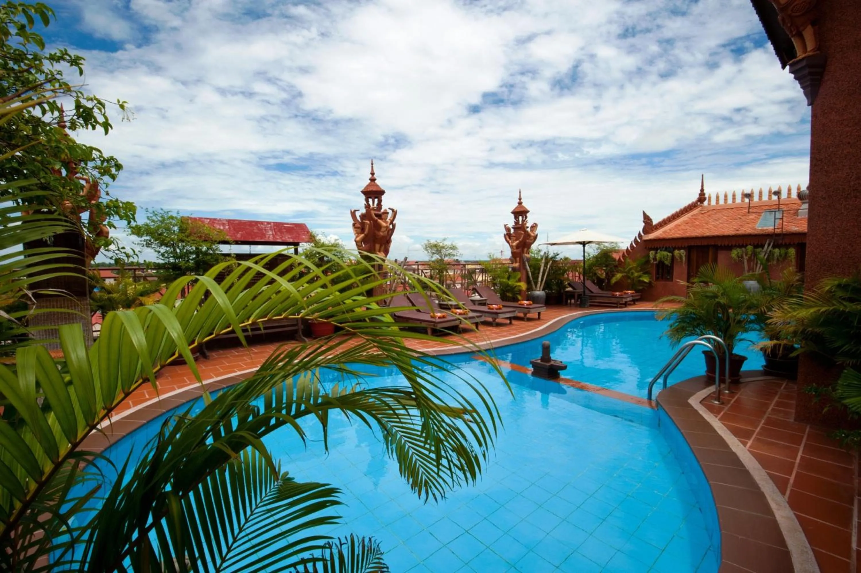 Pool view in Okay Guesthouse Siem Reap