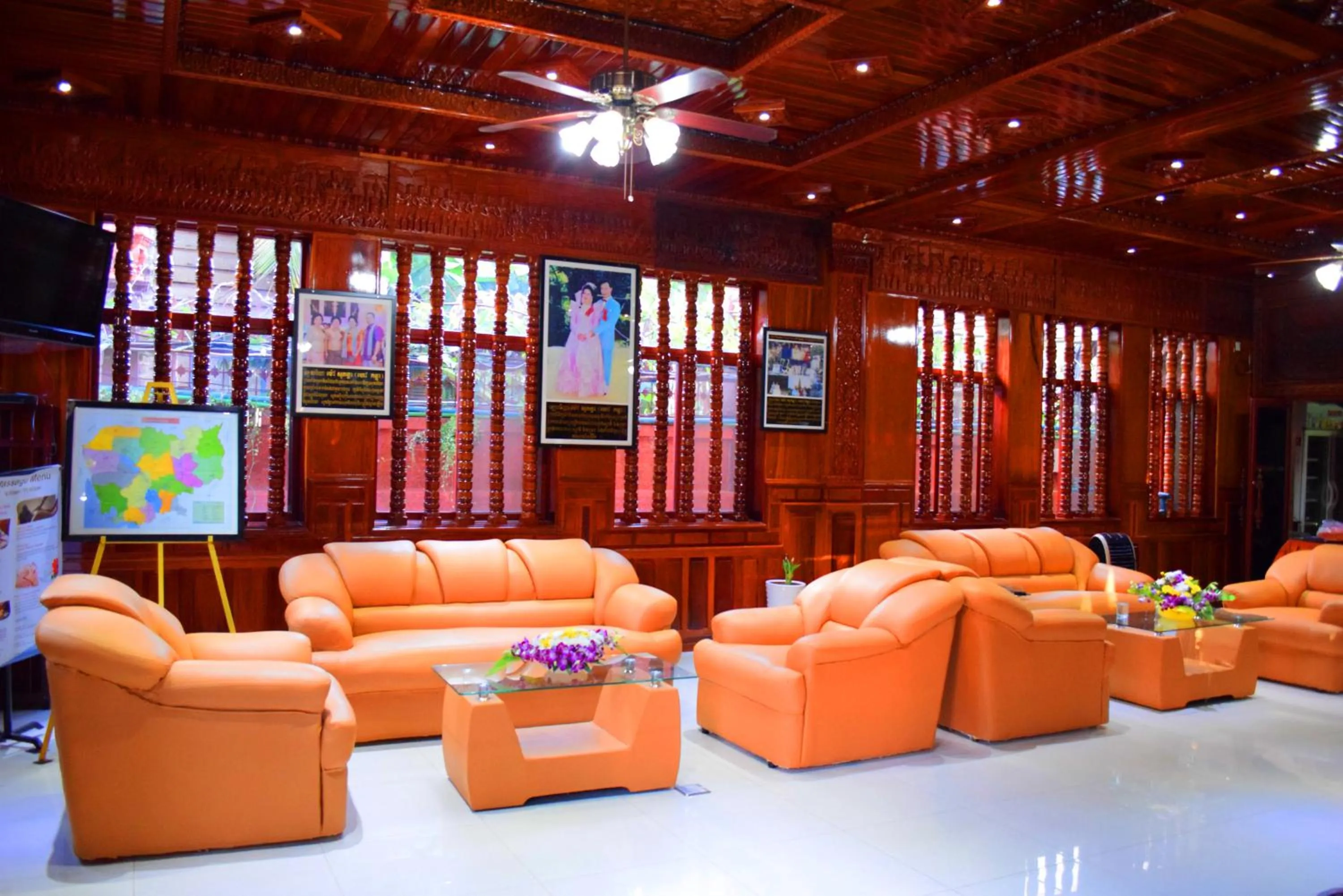 Lobby or reception in Okay Guesthouse Siem Reap