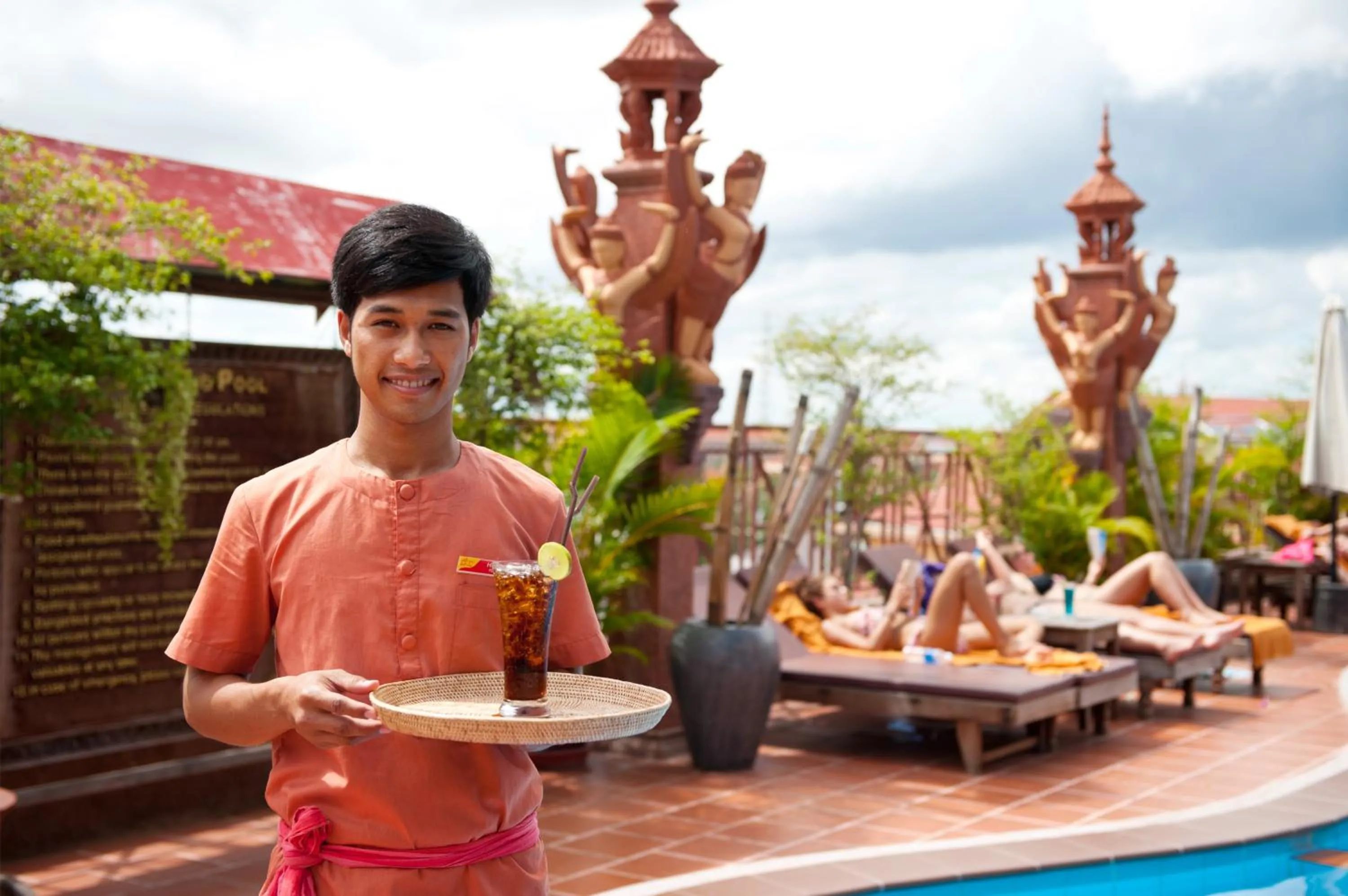 Breakfast in Okay Guesthouse Siem Reap