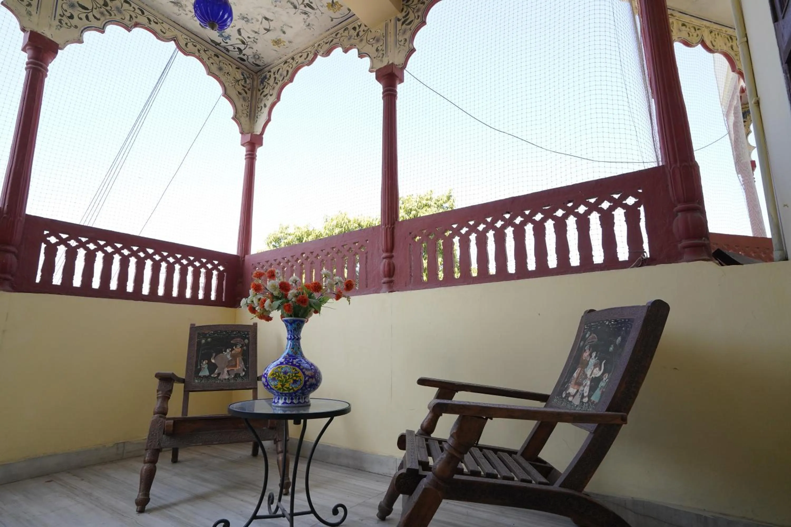 Seating area in Hotel Radoli House - A Heritage Hotel