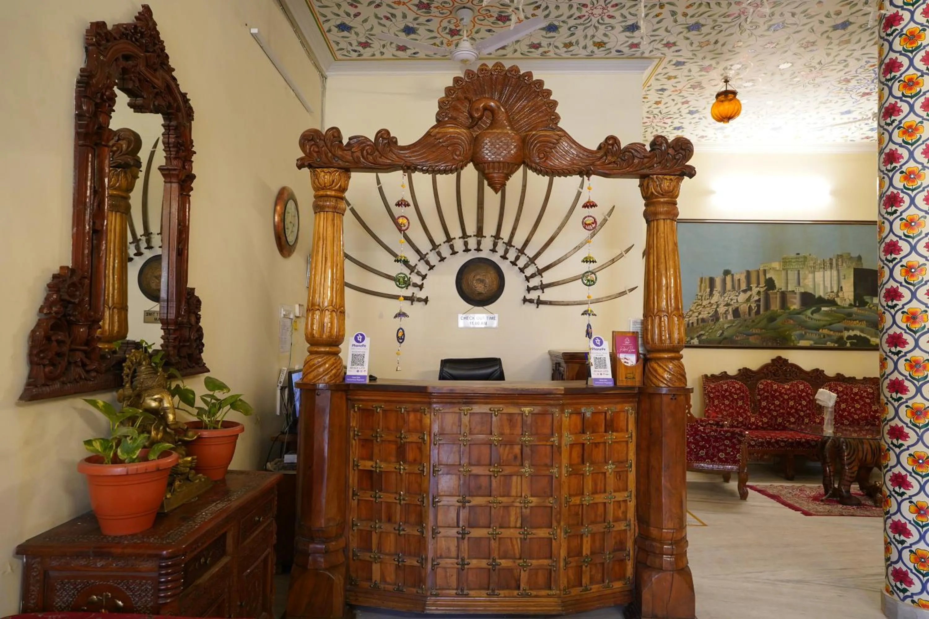 Lobby or reception in Hotel Radoli House - A Heritage Hotel